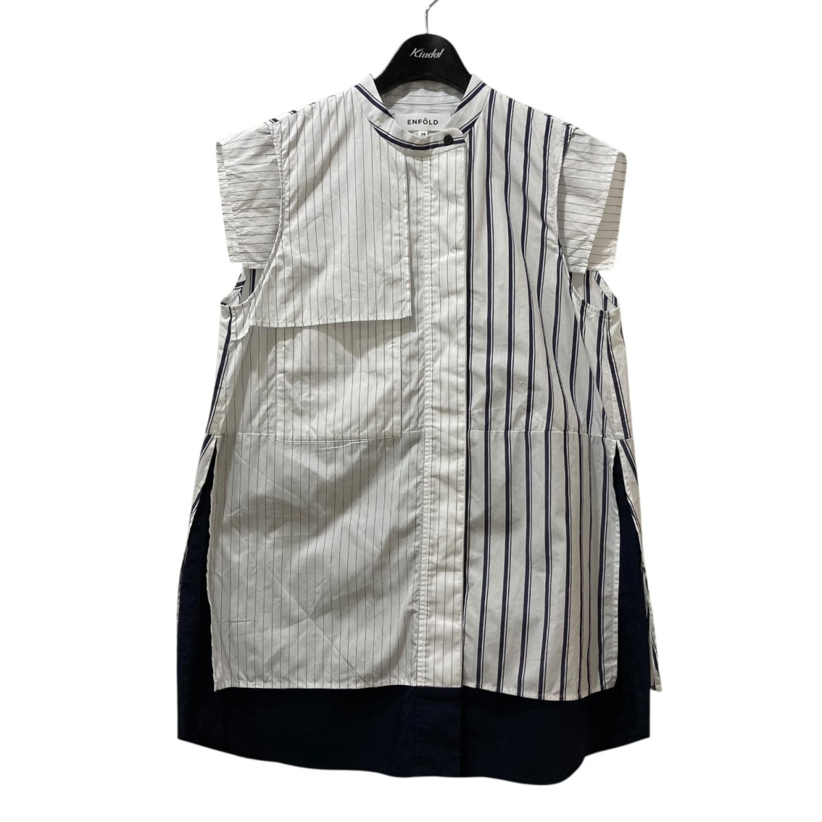 【未使用タグ付】ENFOLD エンフォルド サマー ノースリーブ ニット 白 CRAFT Crew Knit（ニット/セーター）｜ENFOLD（エンフォルド）の