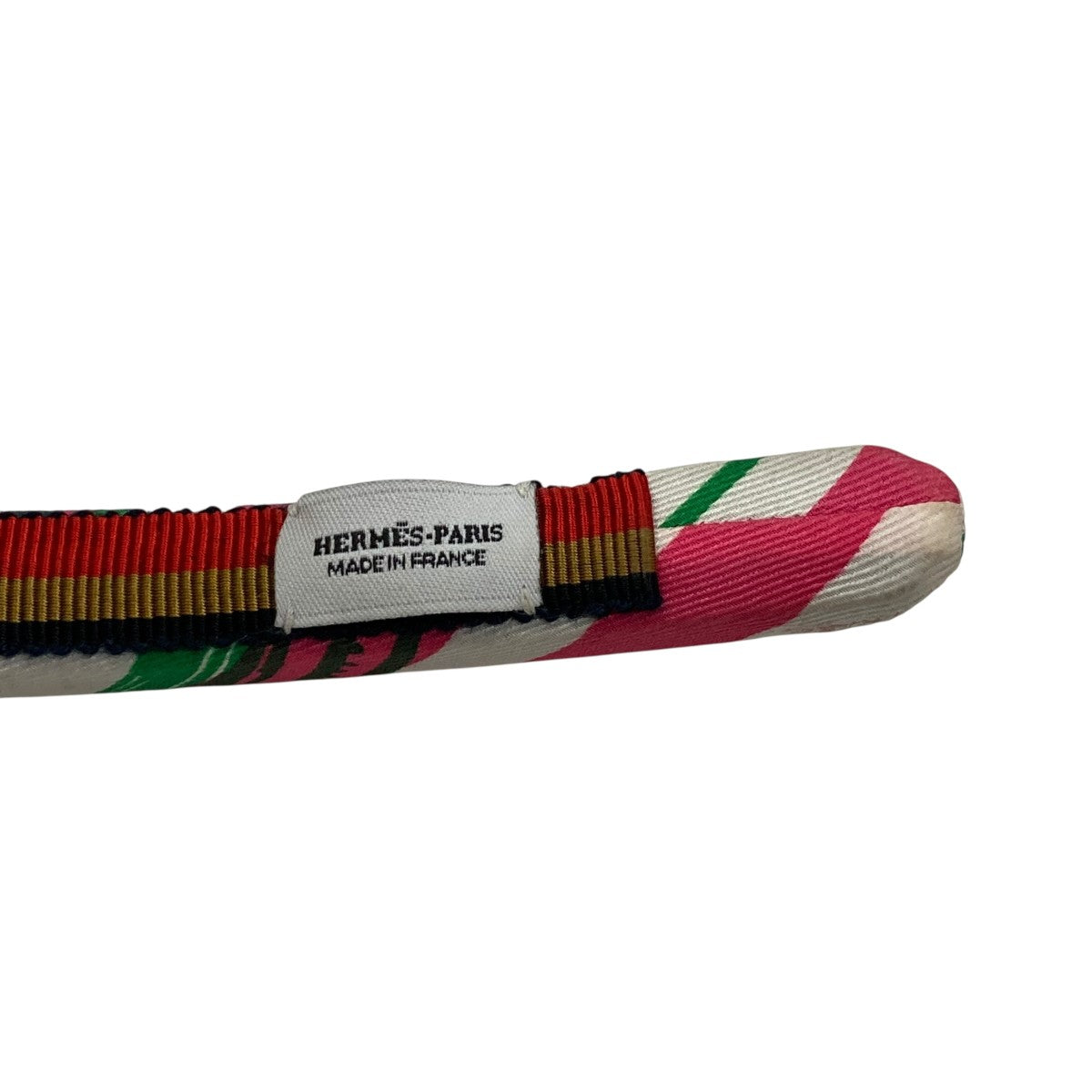 HERMESカチューシャ　グレースシルク新品未使用 エルメス カチューシャ ジグザグ ホワイト/ブラック ヘア