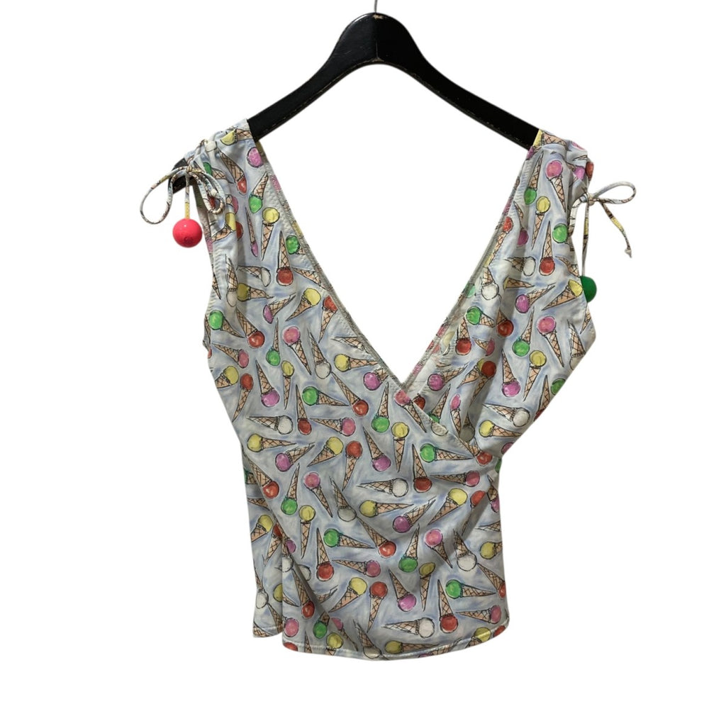 CHANEL(シャネル) アイスクリーム柄キャミソール アイボリー サイズ 40  