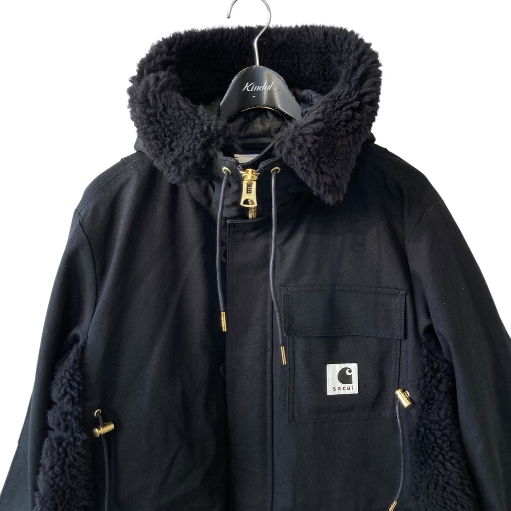 本物sacai✖️Carhartt ジャケット ブラック 抽選販売】Carhartt WIP x  