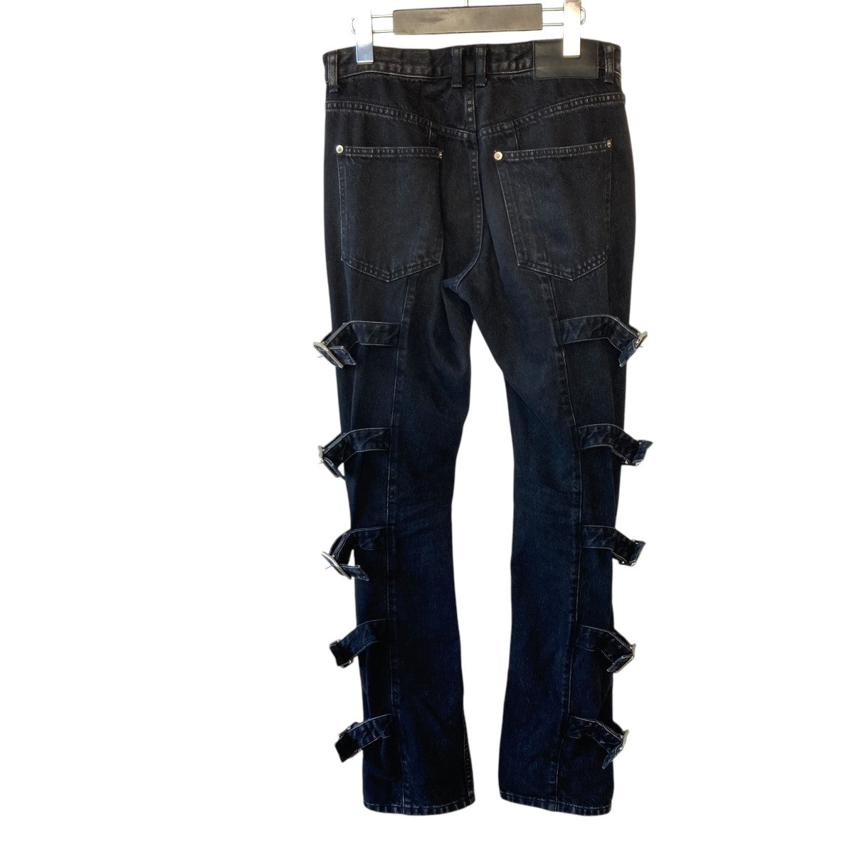 JOHN LAWRENCE SULLIVAN(ジョンローレンスサリバン) Washed denim bondage pantsデニムパンツ2b021-0323-32  2b021-0323-32 ブラック サイズ 44｜【公式】カインドオルオンライン ブランド古着・中古通販【kindal】