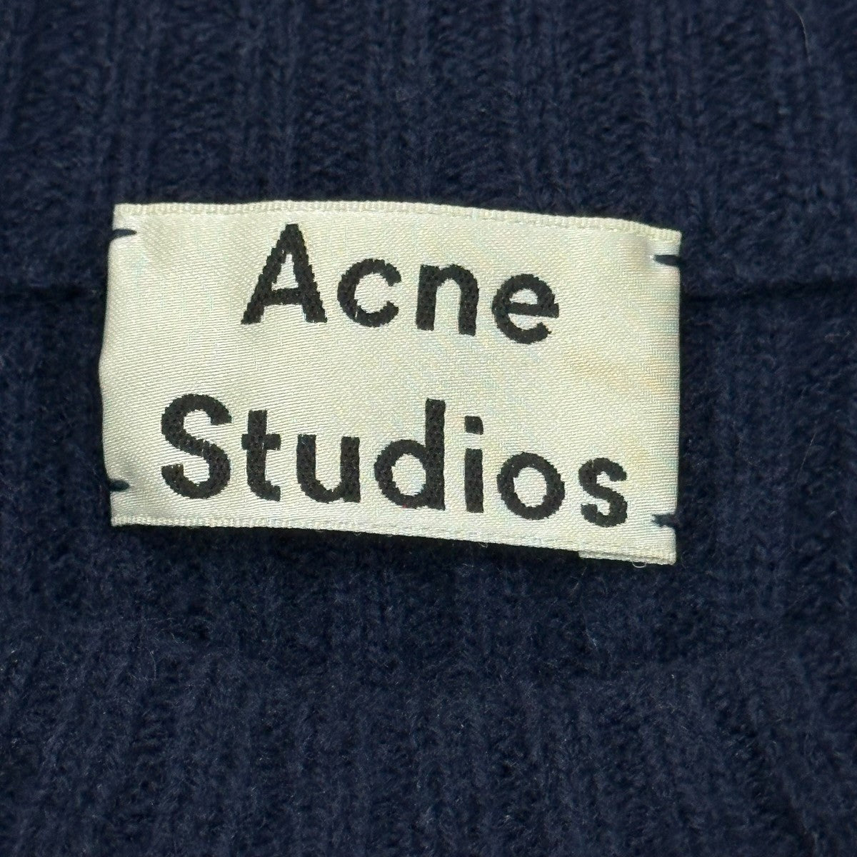 ACNE STUDIOS(アクネストゥディオズ) クルーネックリブニットセーター29E173 29E173 ネイビー サイズ  S｜【公式】カインドオルオンライン ブランド古着・中古通販【kindal】