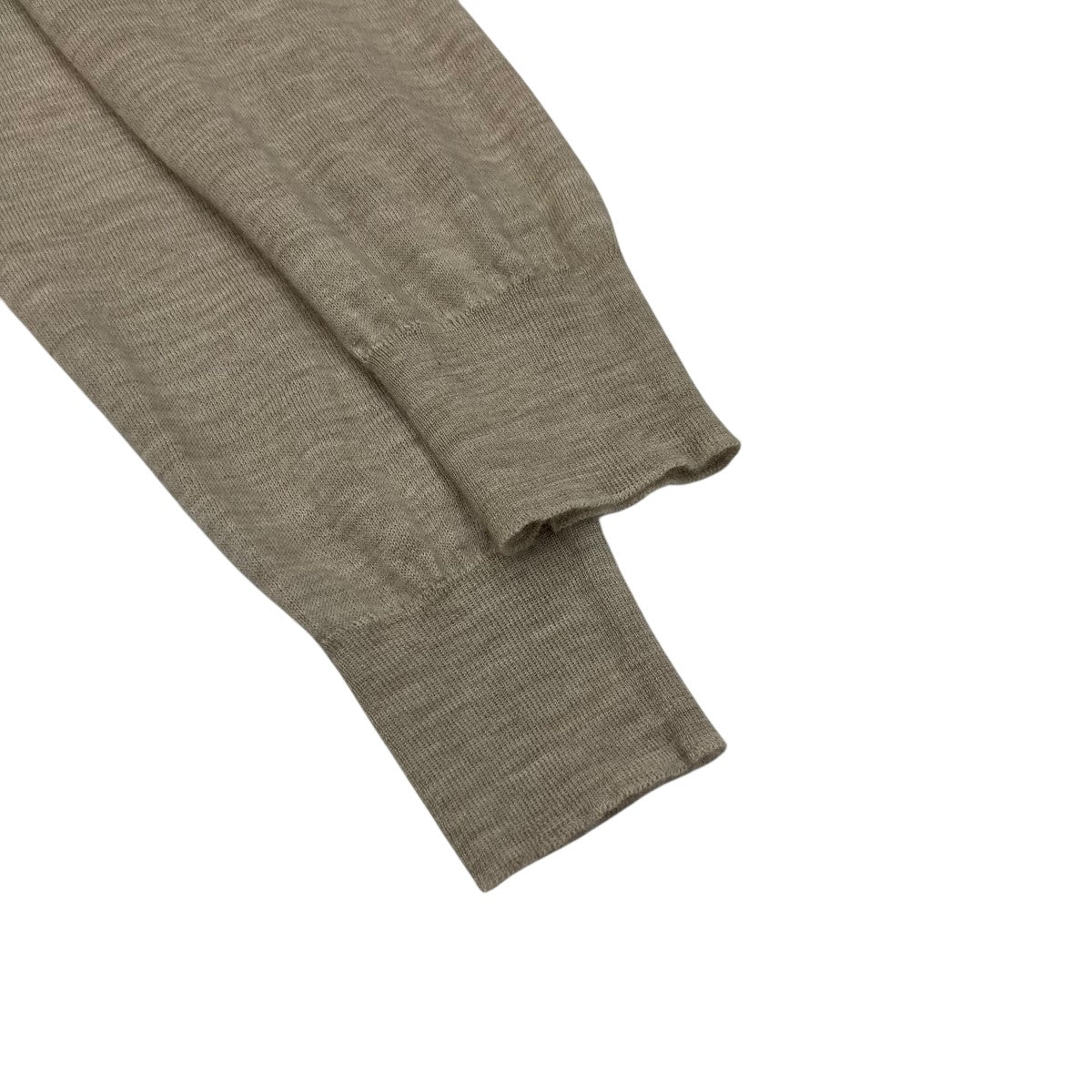 PRADA ベージュ Vネック カーディガン 長袖 ウールシルク PRADA(プラダ) Vネックニットカーディガン ベージュ サイズ 36