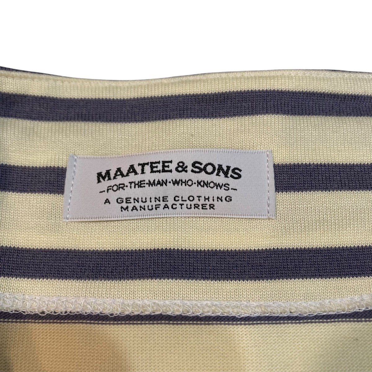 MAATEE&SONS ボーダー バスク L/S BOAT NECK TEE 3（MAATEE