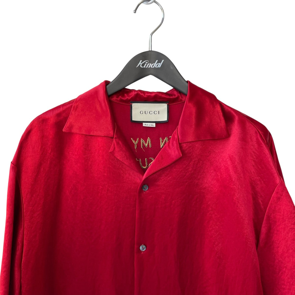 GUCCI(グッチ) 19SSEmbroidered Bowling Shirts Redボウリング