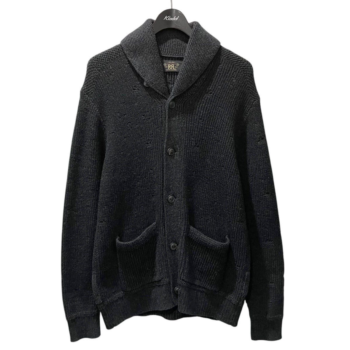 RRL ハンドニットカーディガン　M RRL ダブルアールエル ハンドニットショールカラーカーディガン