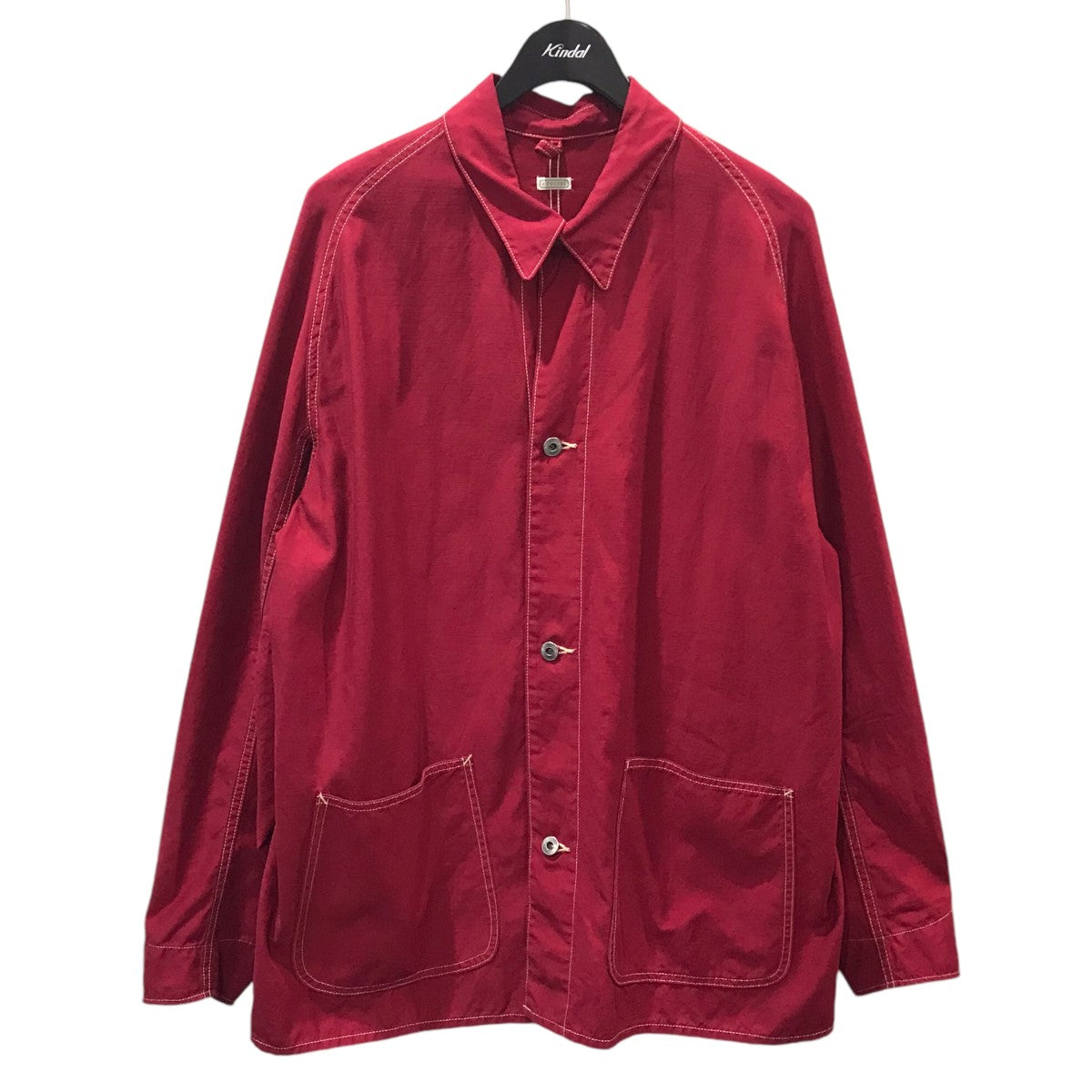 A．PRESSE(アプレッセ) ジャケット Over Dyeing Coverall Jacket オーバーダイイング カバーオールジャケット  23SAP-01-02M 23SAP-01-02M レッド サイズ 3｜【公式】カインドオルオンライン ブランド古着・中古通販【kindal】