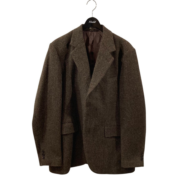 AURALEE(オーラリー) LAMA SHETLAND WOOL TWEED OVER JACKETツイード