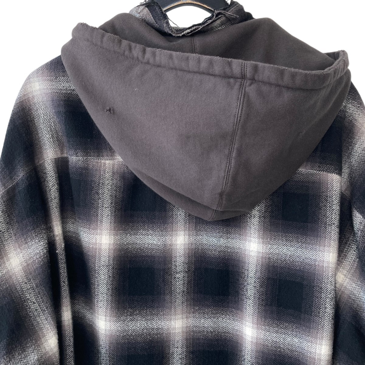 MIHARA YASUHIRO(ミハラヤスヒロ) Hooded Check Shirtチェック柄