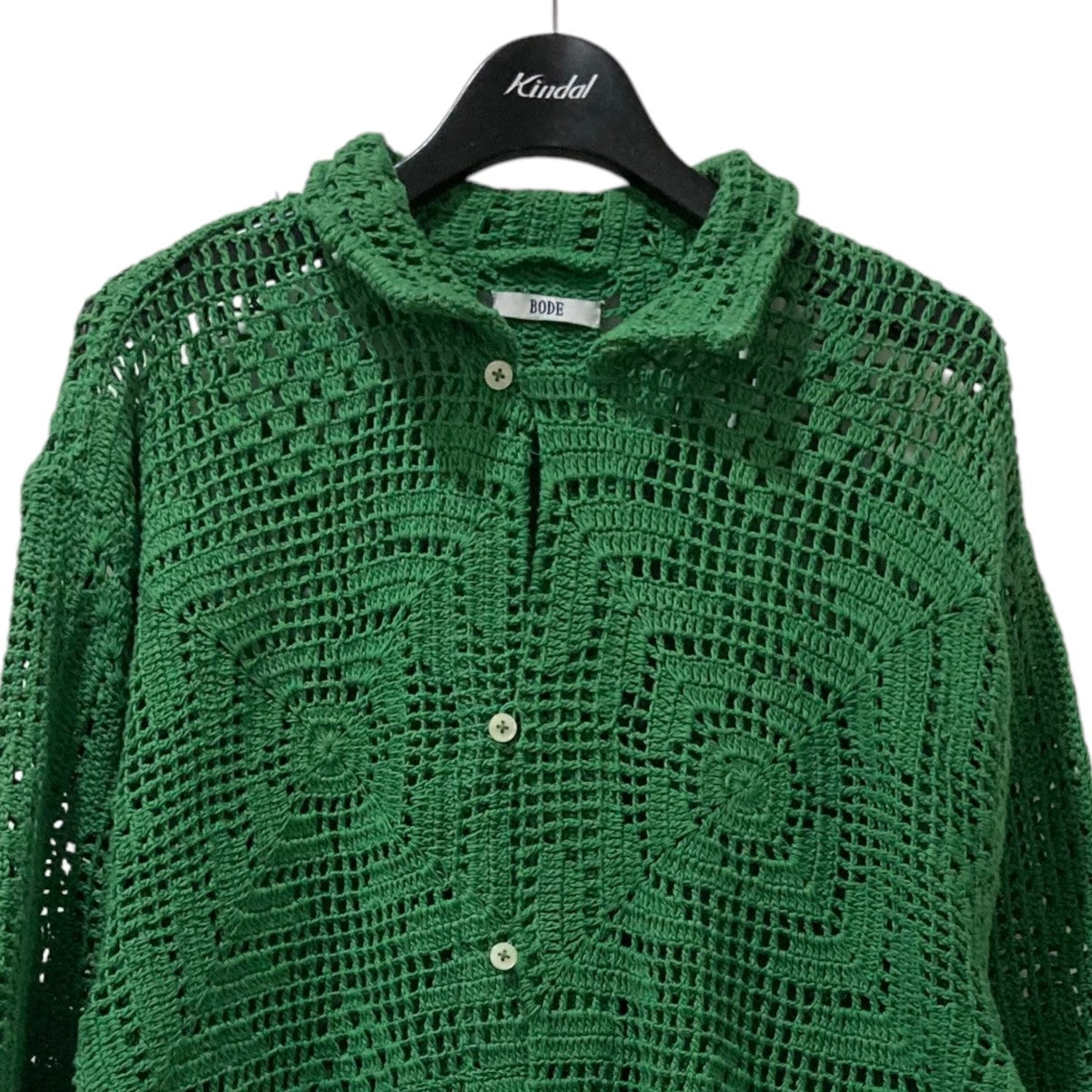BODE(ボーディー) BODE CROCHET OVERSHIRT クロシェニットカーディガン 
