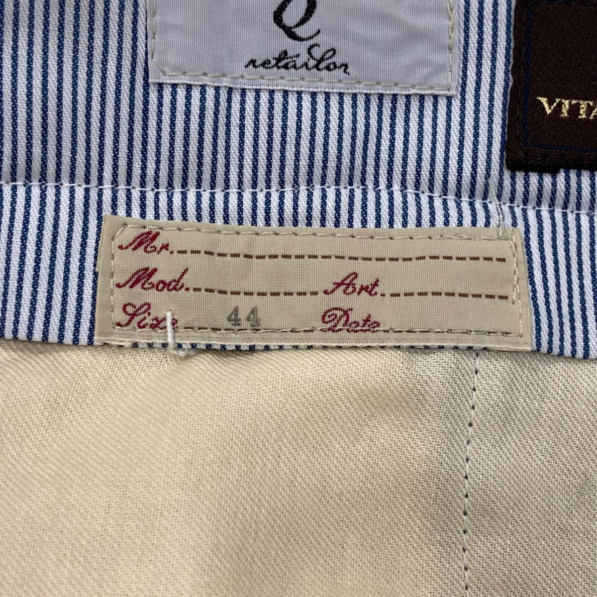 Q RETAILOR Vitale Barberis Canonico super 120sハーフパンツ 古着・中古-6枚目のアイテム画像