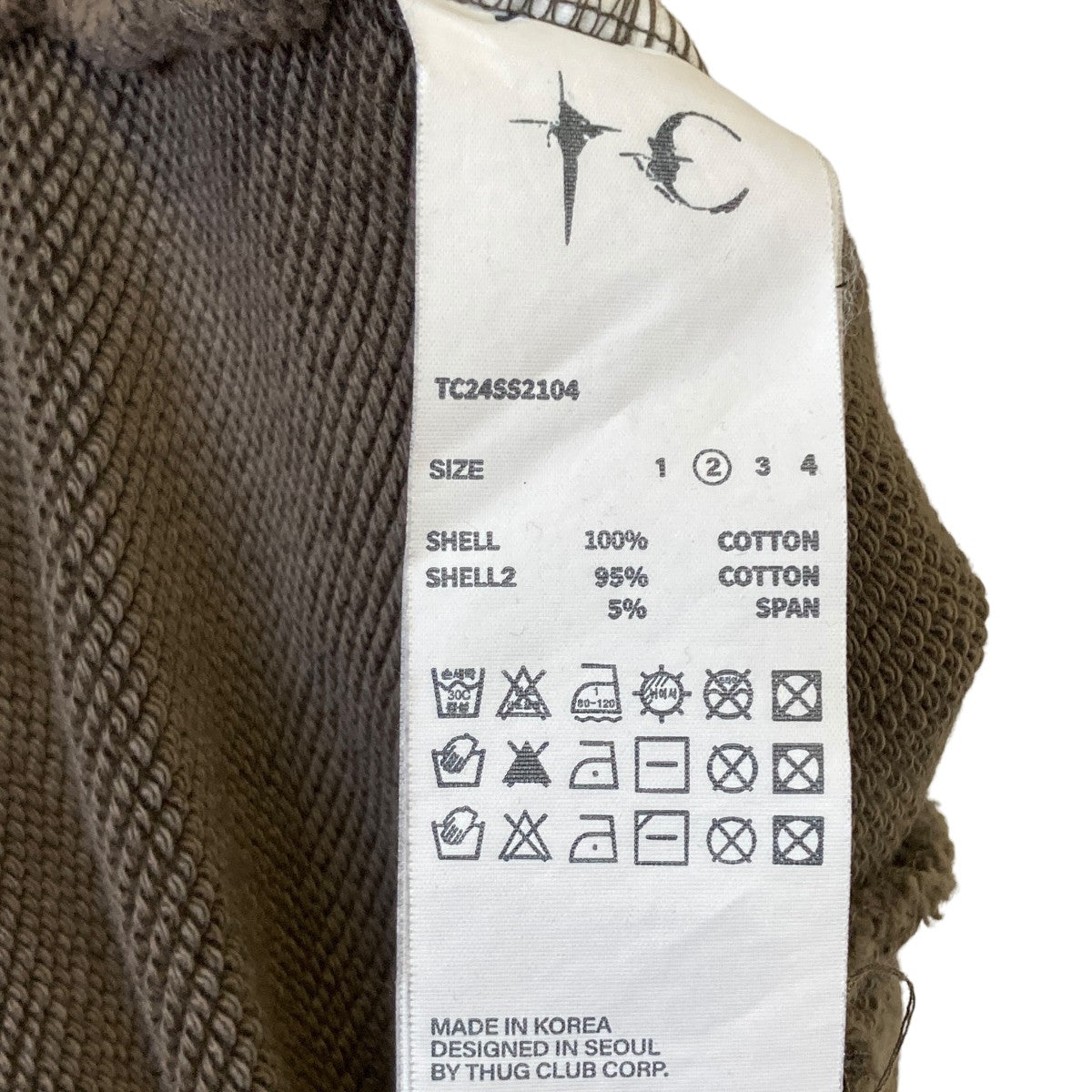 THUG CLUB(サグクラブ) War survivorスウェットTC24SS2104