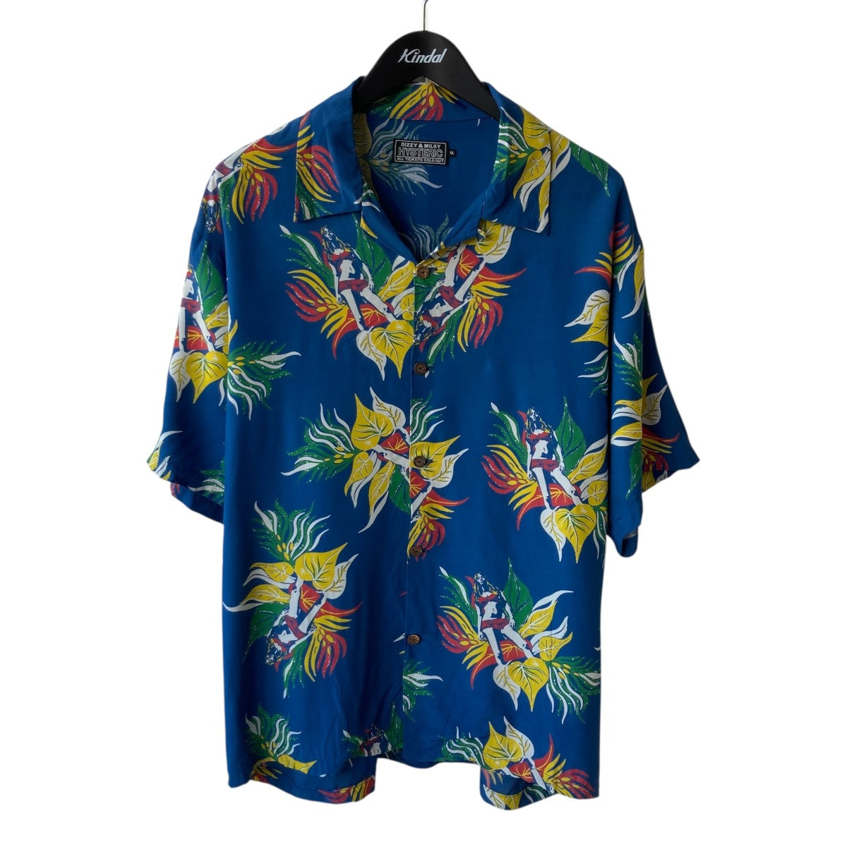 Hysteric Glamour TROPIC LADYLAND柄半袖シャツ02241AH11 古着・中古-1枚目のアイテム画像