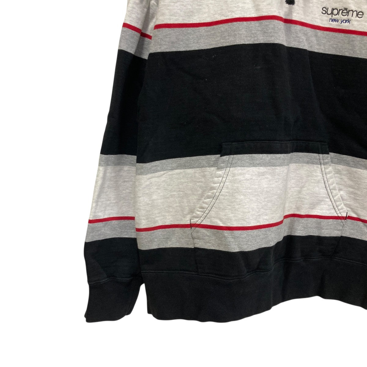 supreme ボーダー パーカー Supreme(シュプリーム) ボーダーパーカー ブラック×ホワイト