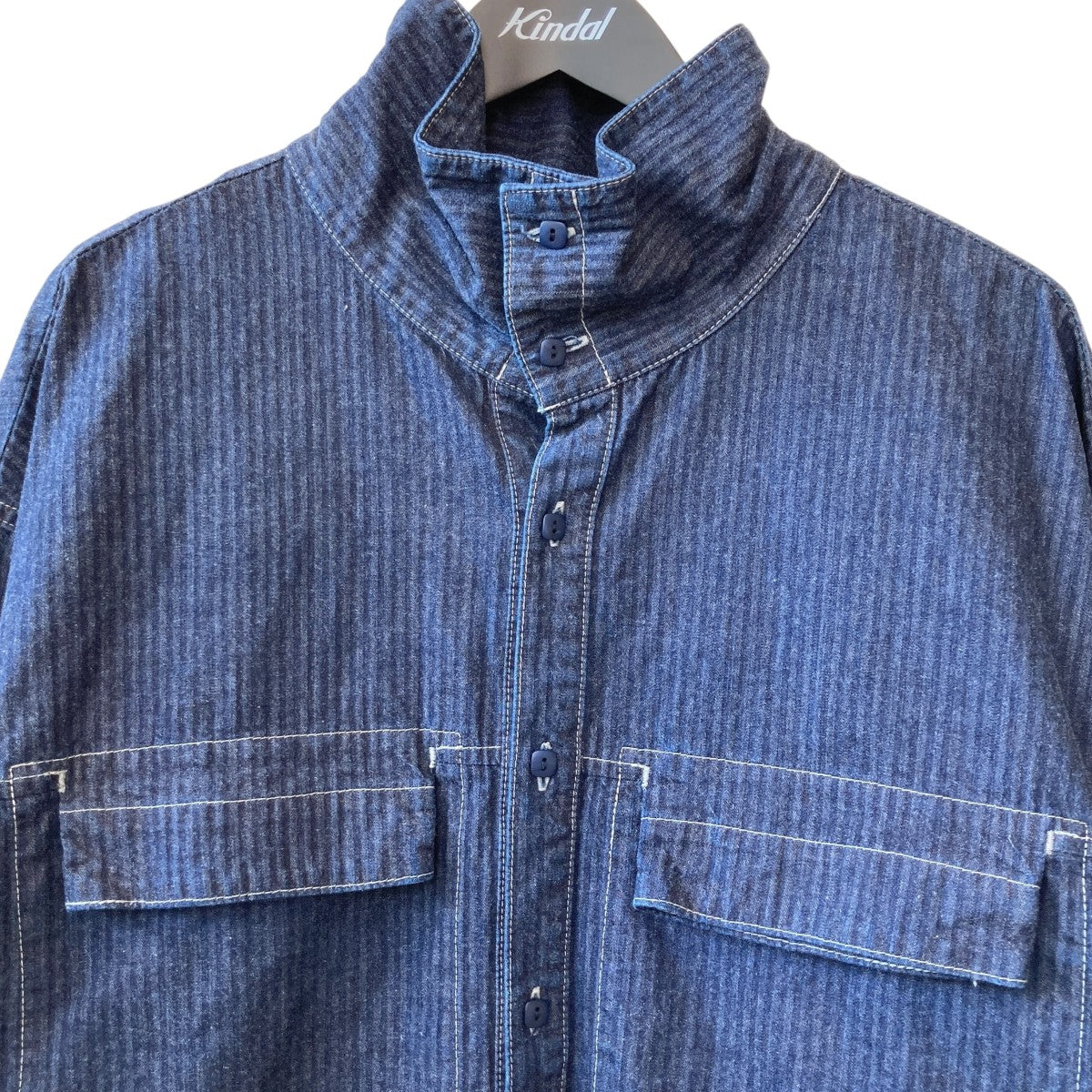 TENDERLOIN(テンダーロイン) DENIM HB MOCK NECK SHT長袖シャツ