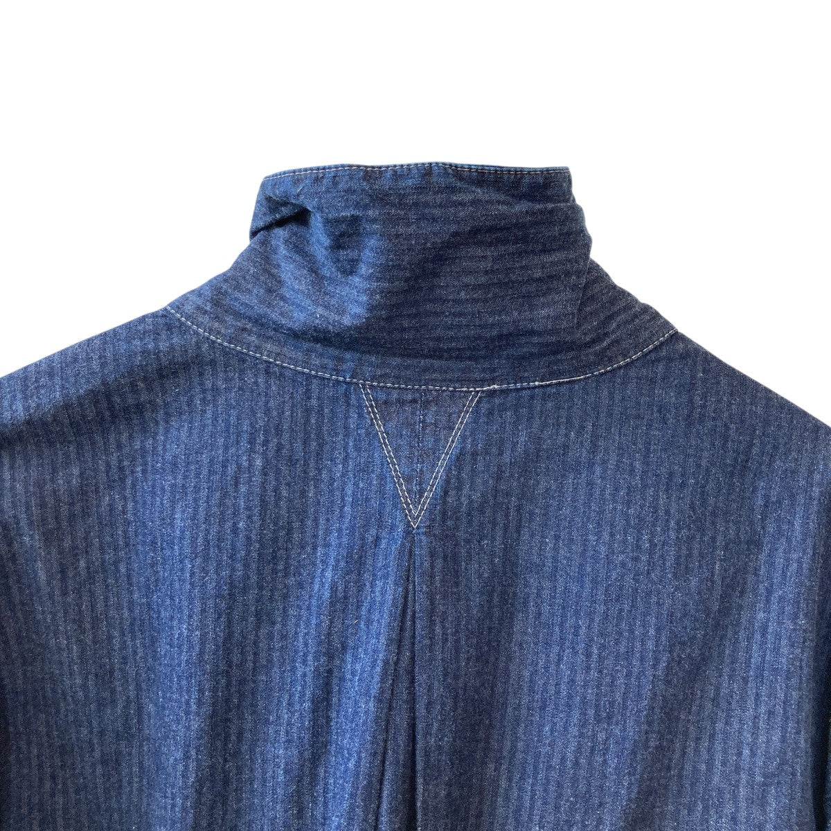 DENIM MOCK NECK H/S TEE / INDIGO Lサイズ DENIM MOCK NECK H/S TEE / INDIGO Lサイズ