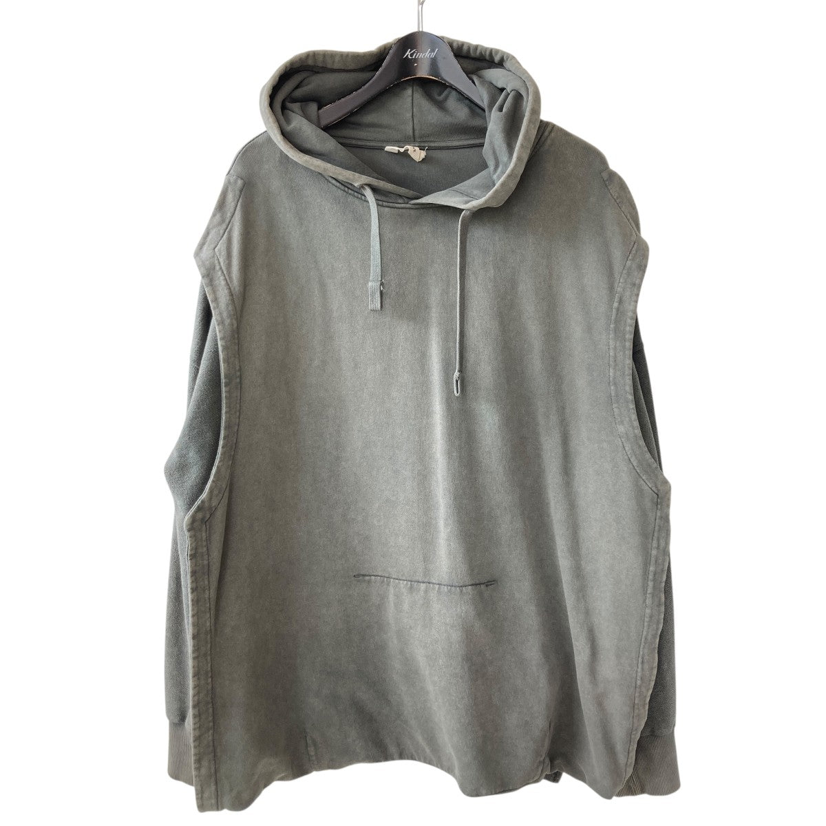 T／SEHNE FRONT LAYERED OVERSIZED HOODIEレイヤード プルオーバーパーカー 古着・中古-1枚目のアイテム画像