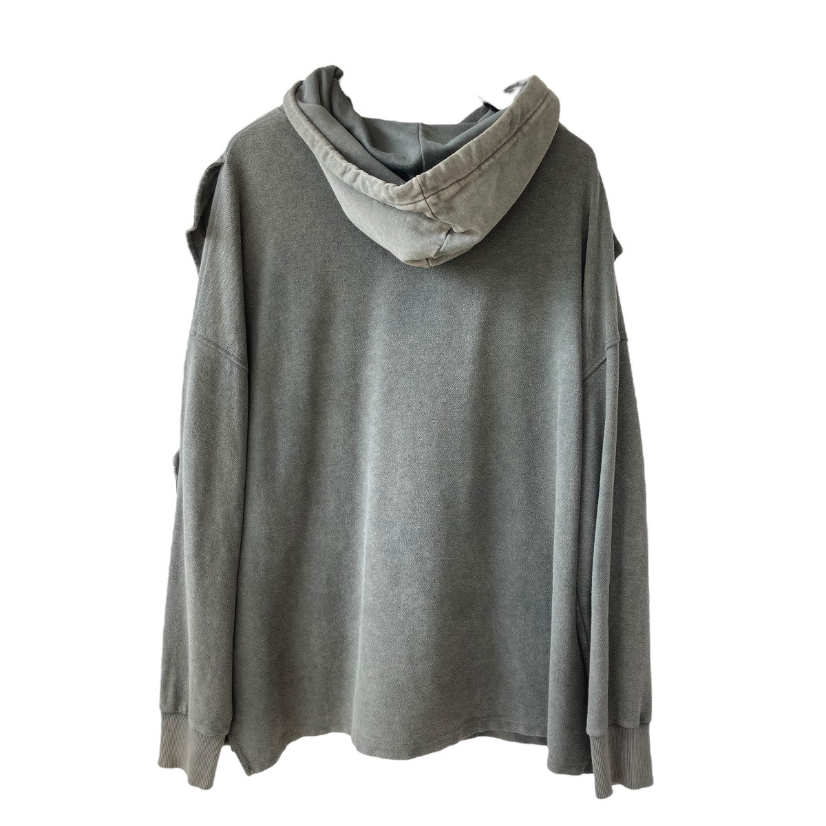T／SEHNE FRONT LAYERED OVERSIZED HOODIEレイヤード プルオーバーパーカー 古着・中古-2枚目のアイテム画像