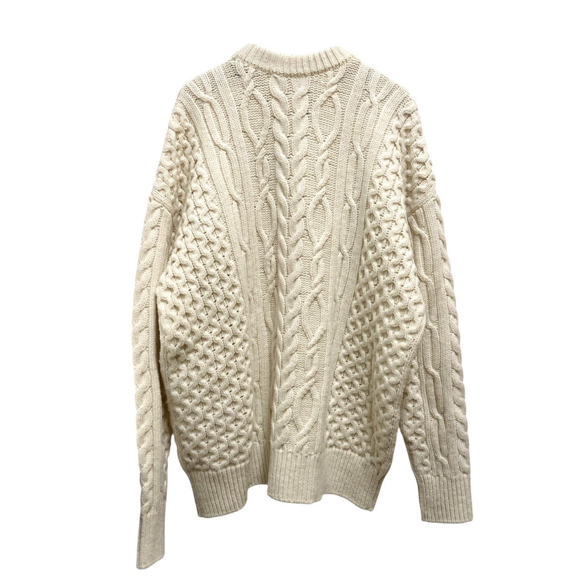 22AWZIPPED FISHERMAN KNIT SWEATERジップデザインニット4B003 0522 39