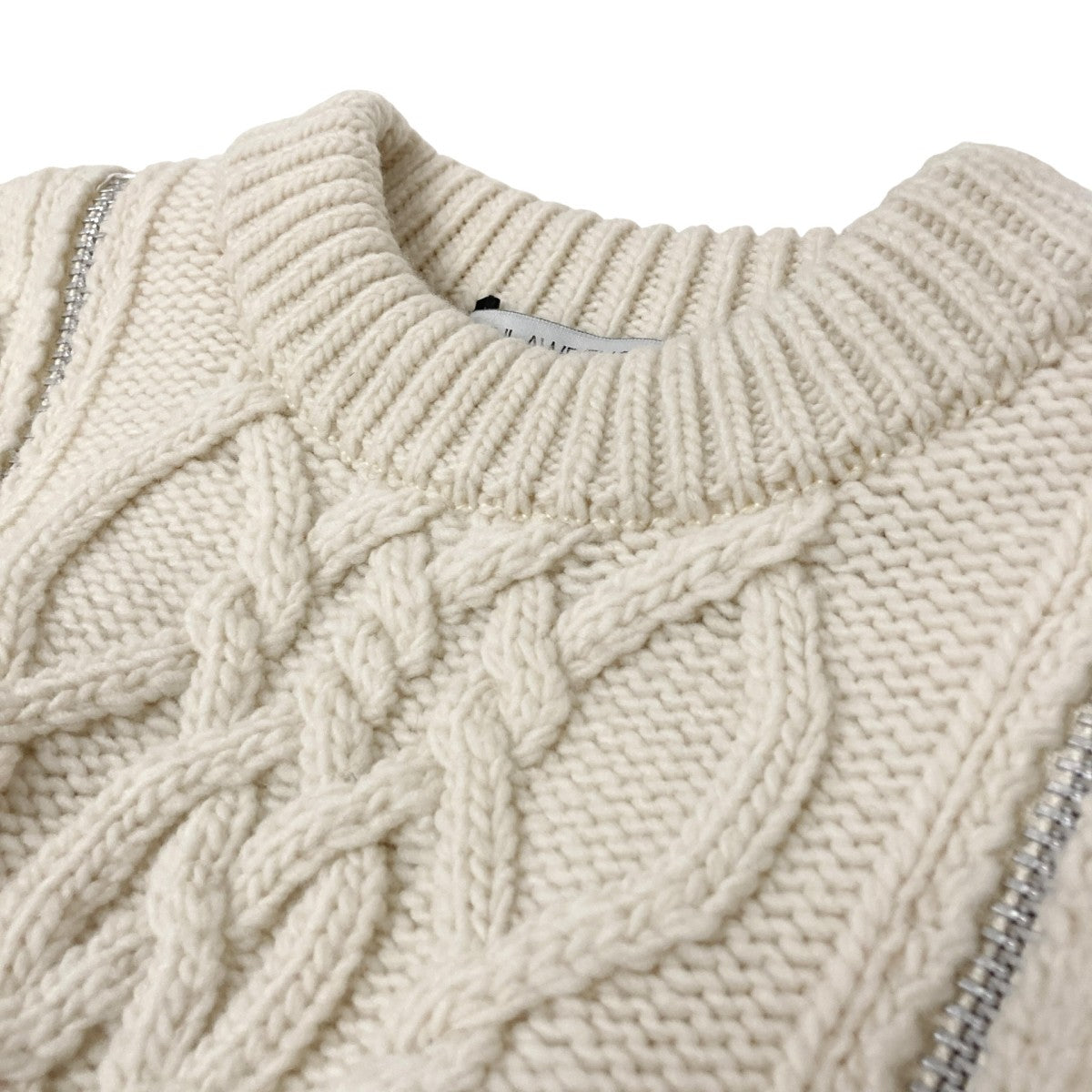 22AWZIPPED FISHERMAN KNIT SWEATERジップデザインニット4B003 0522 39
