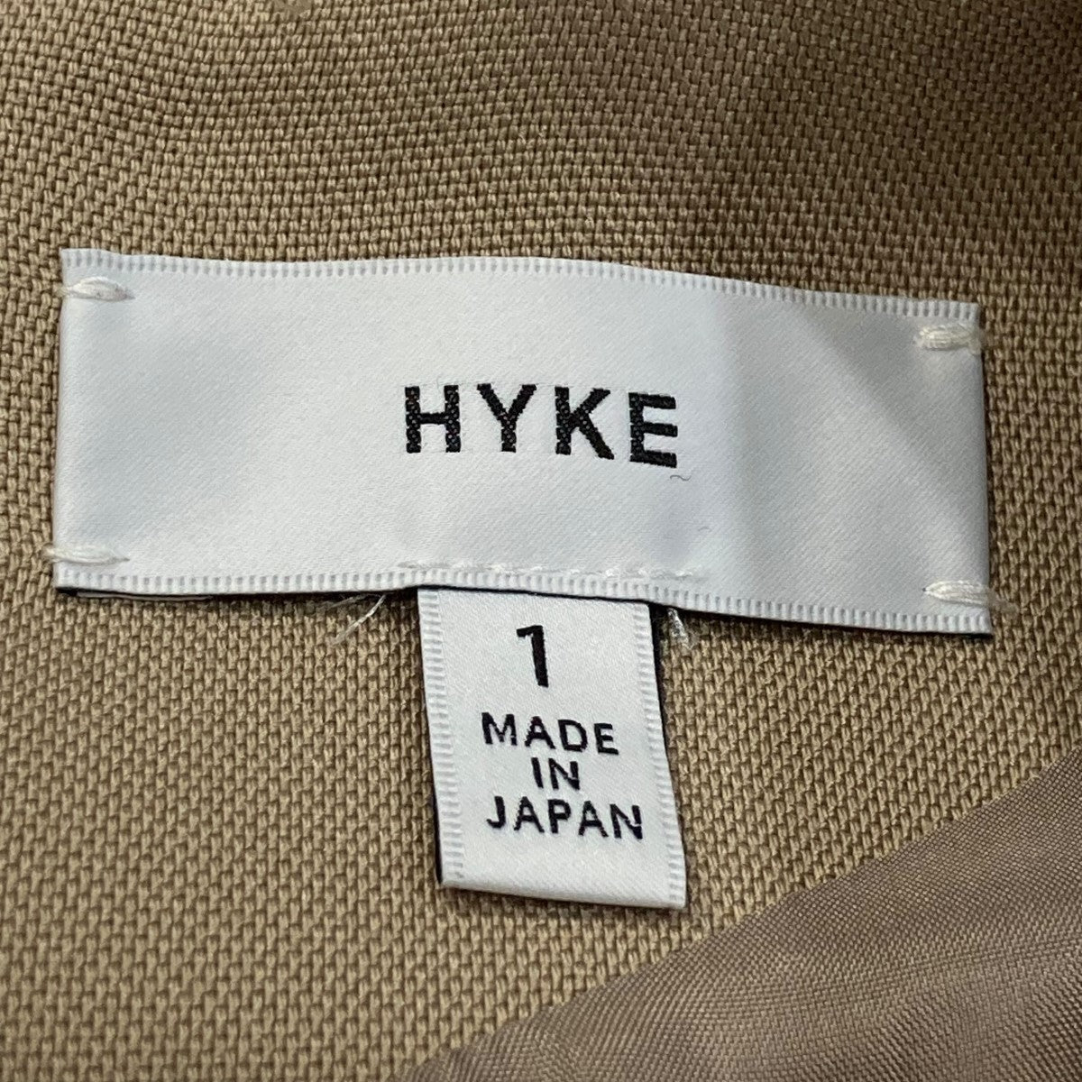 HYKE(ハイク) アシンメトリーベルテッドドレス191-16058 191