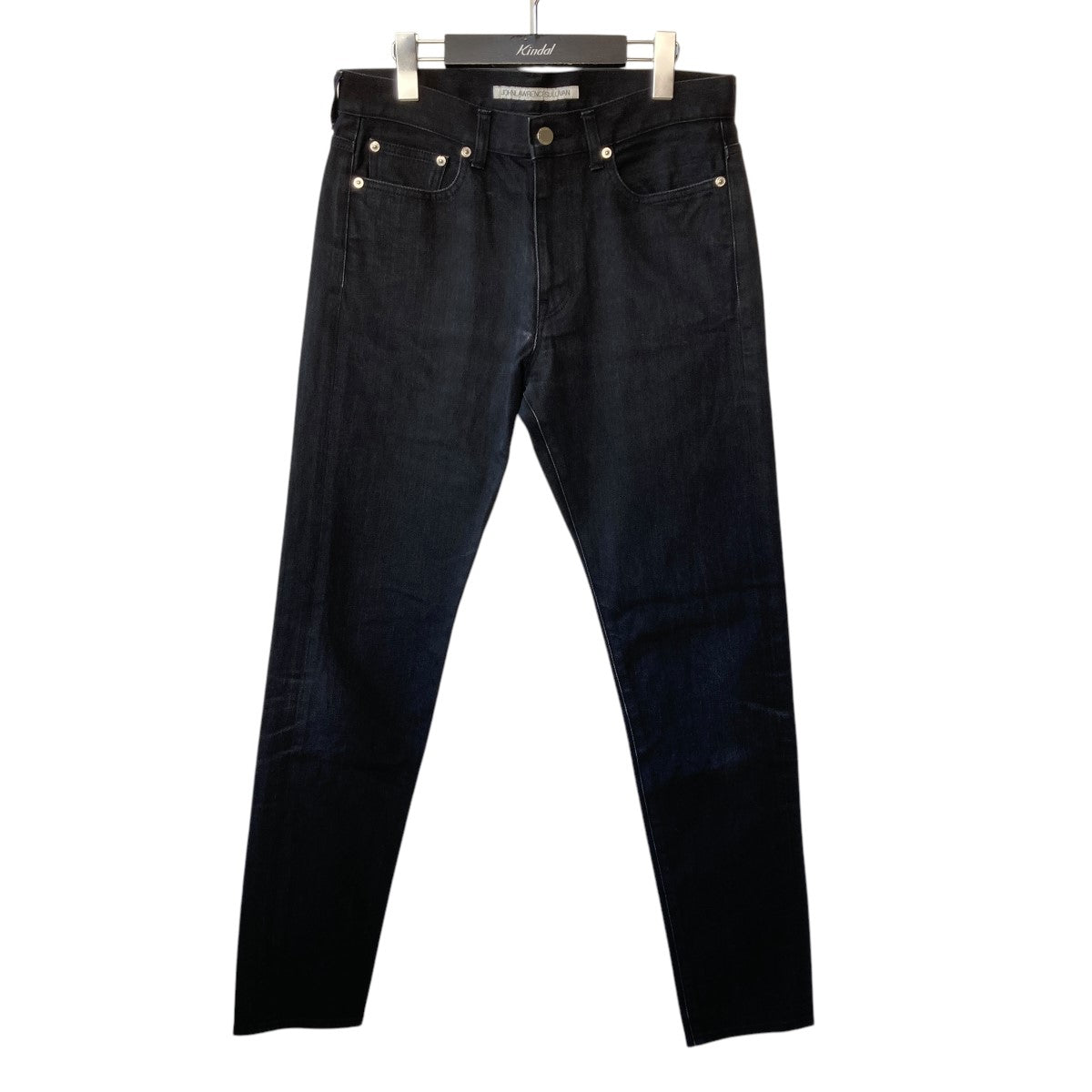 JOHN LAWRENCE SULLIVAN 5POCKET FLOCKED DENIM PANTS