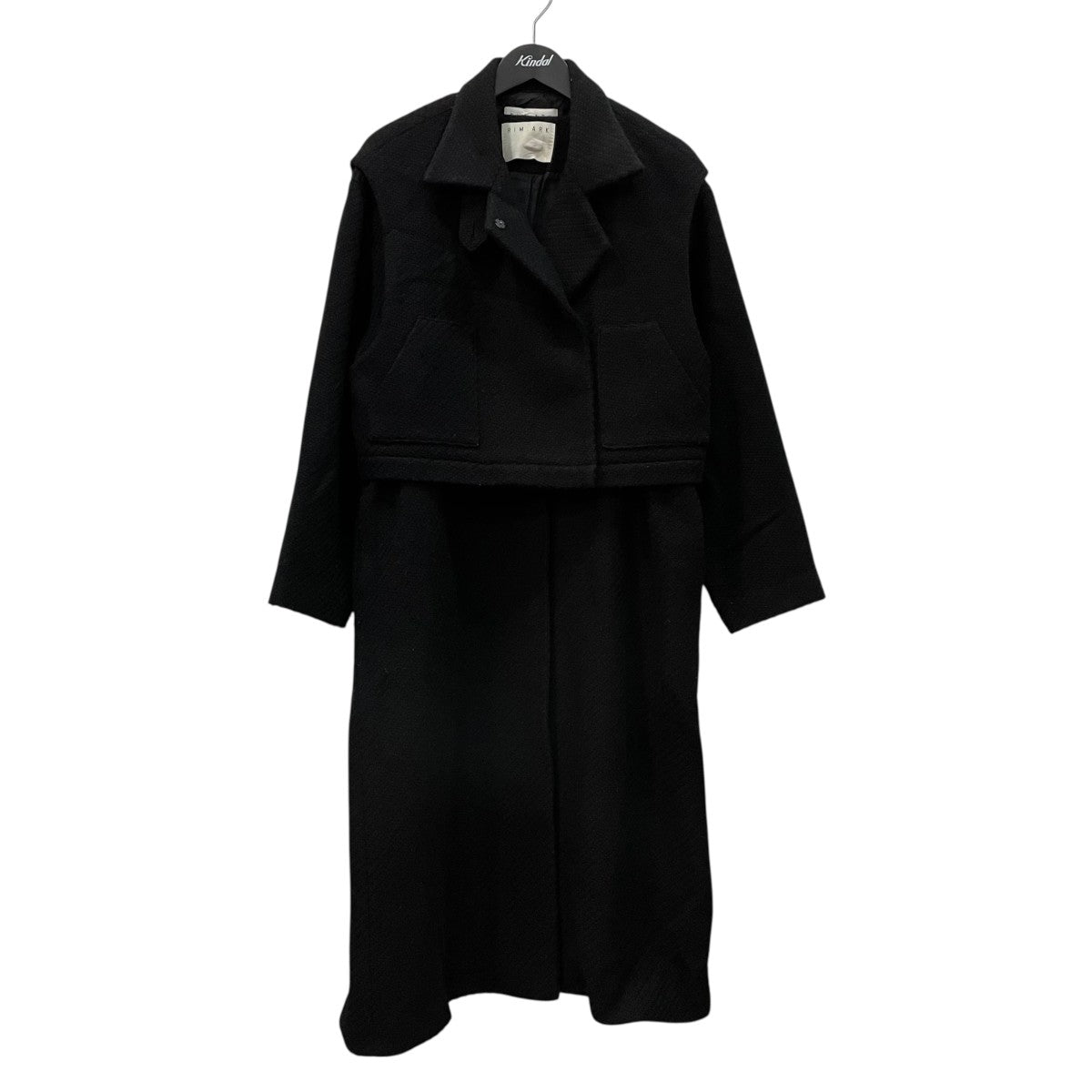 即完新品未着用タグ付き RIM.ARK リムアークコート 黒 ブラック 即完新品未着用タグ付き RIM.ARK リムアークコート 黒 ブラック