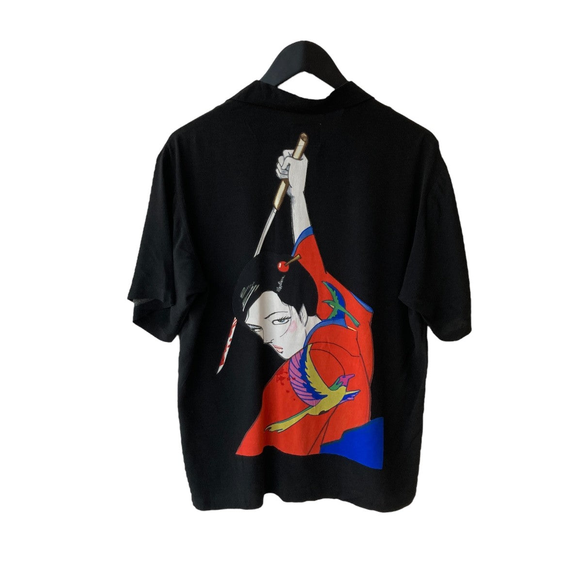Hysteric Glamour 20SSKAZUO KAMIMURA 修羅雪姫柄半袖シャツ02202AH08 古着・中古-2枚目のアイテム画像