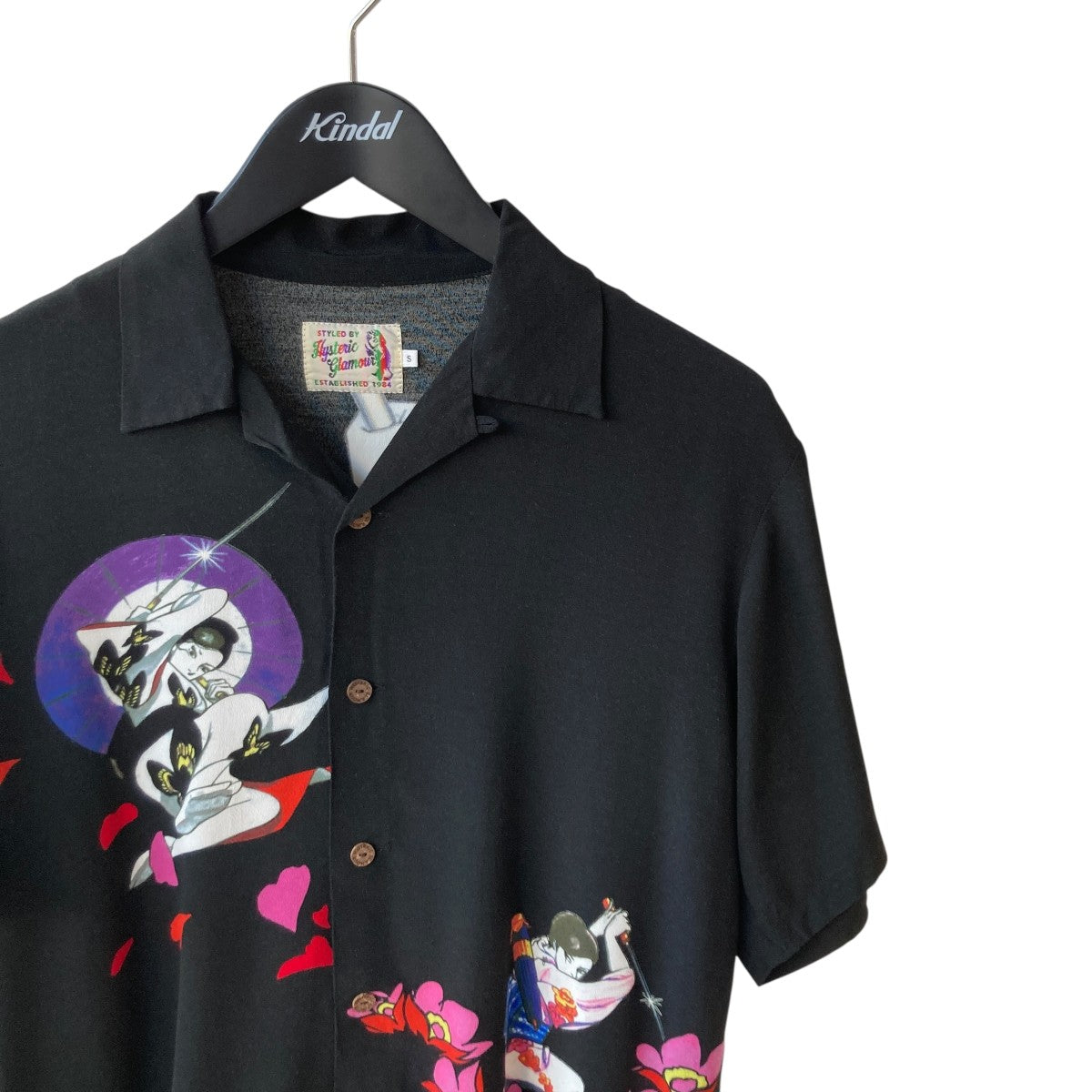 Hysteric Glamour 20SSKAZUO KAMIMURA 修羅雪姫柄半袖シャツ02202AH08 古着・中古-3枚目のアイテム画像