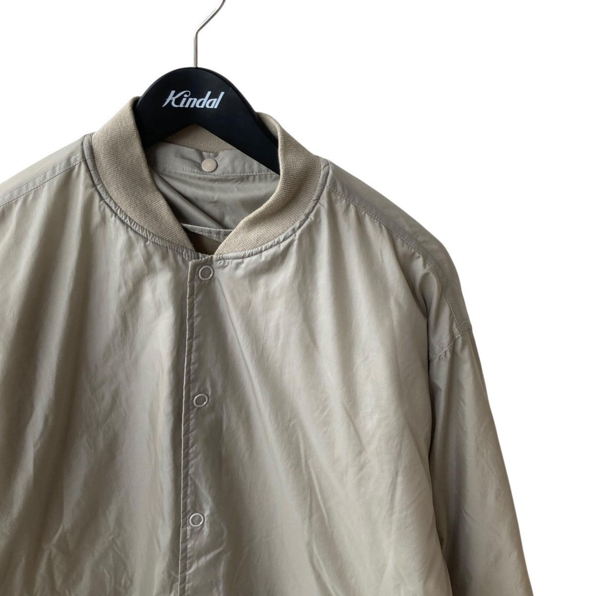 GOOD ENOUGH(グッドイナフ) 裏キルティングコーチジャケット ベージュ