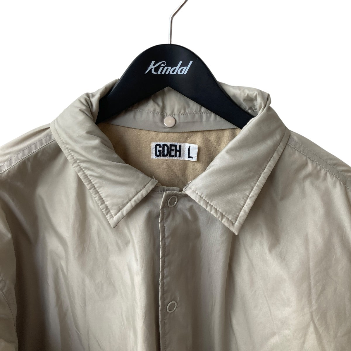 GOOD ENOUGH(グッドイナフ) 裏キルティングコーチジャケット ベージュ