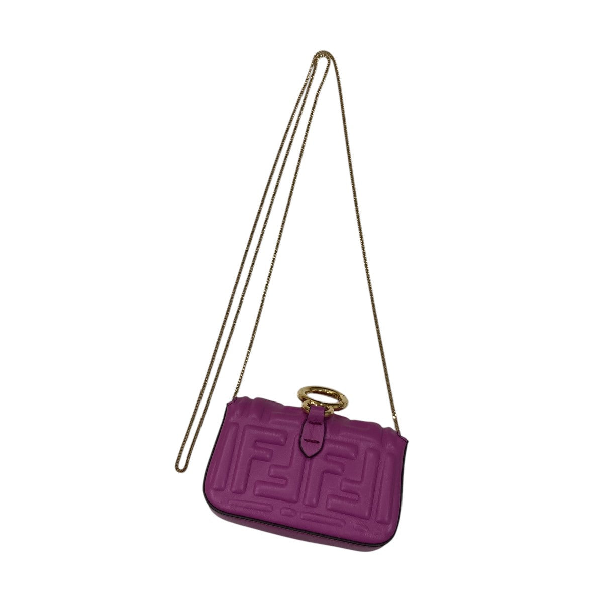 アウトレット【FENDI】ナノ バケットチャーム ピンク FFロゴ ピンク系 FENDI(フェンディ) バッグチャーム(レディース) - 海外