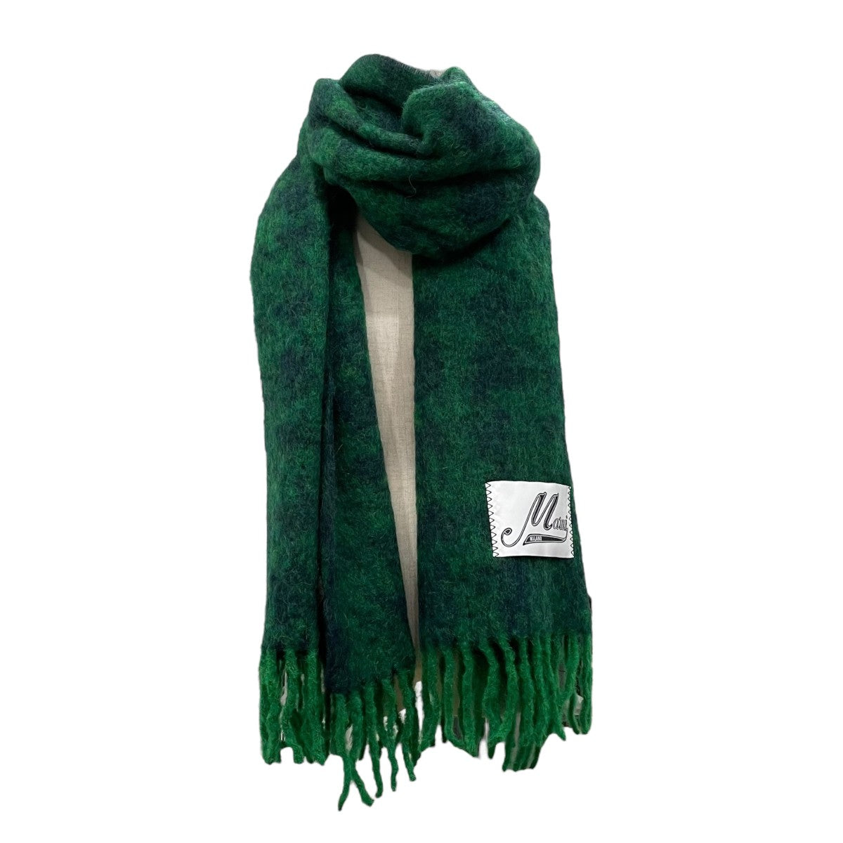 MARNI(マルニ) チェック大判マフラー グリーン｜【公式】カインドオル