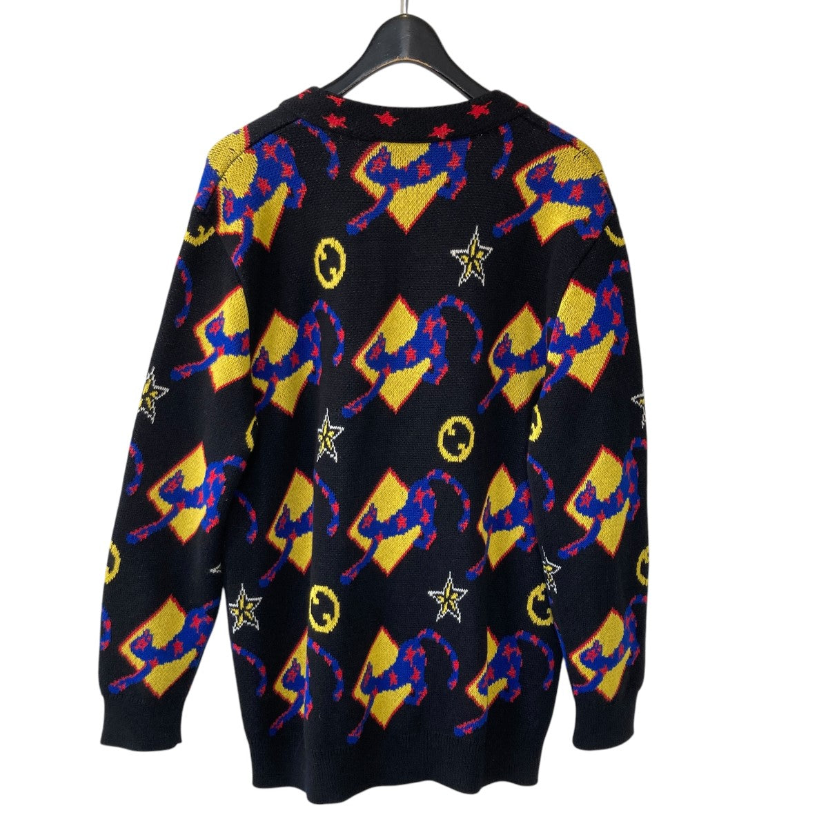 MULTICOLOUR COTTON-WOOL BLEND CARDIGAN総柄カーディガン750878