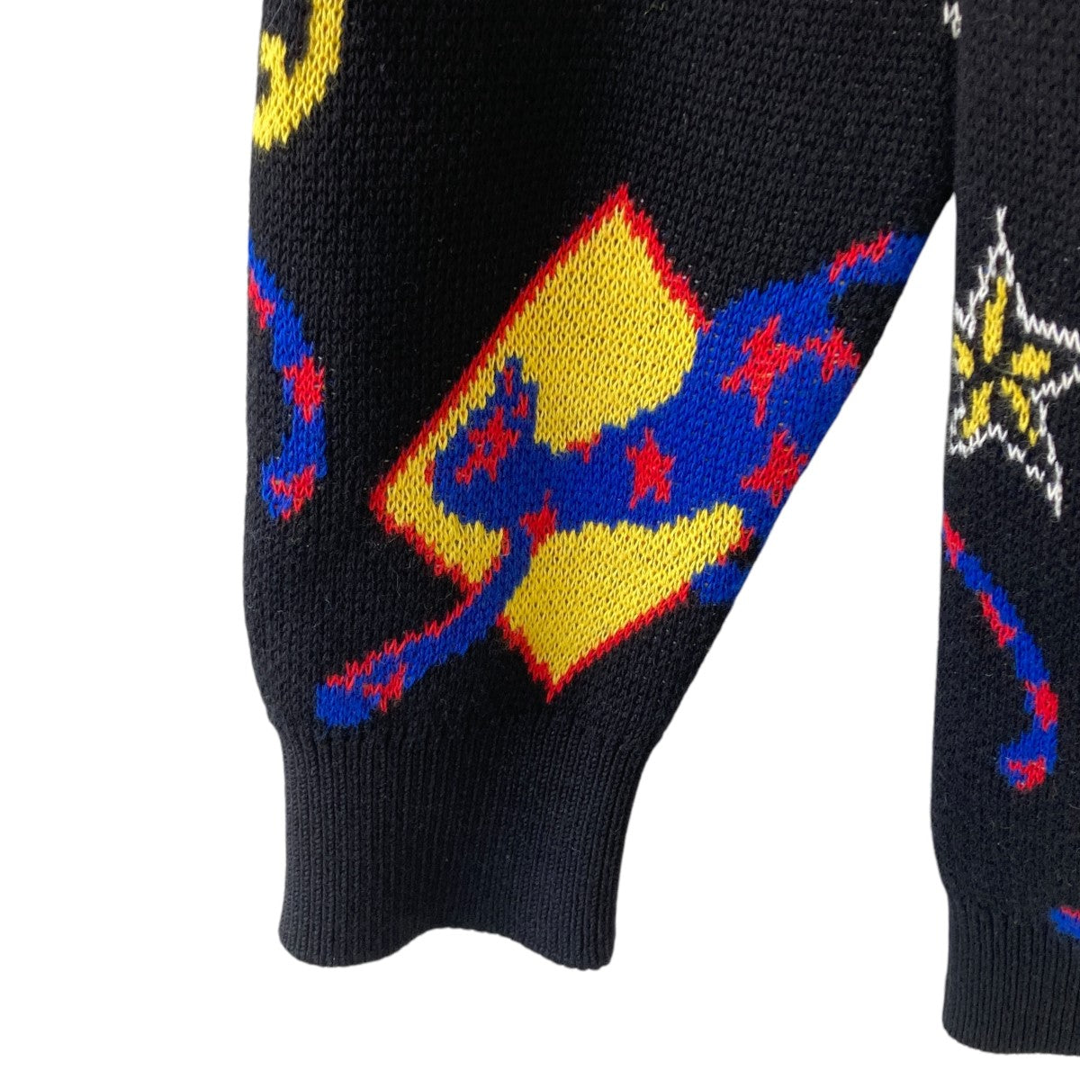 MULTICOLOUR COTTON-WOOL BLEND CARDIGAN総柄カーディガン750878