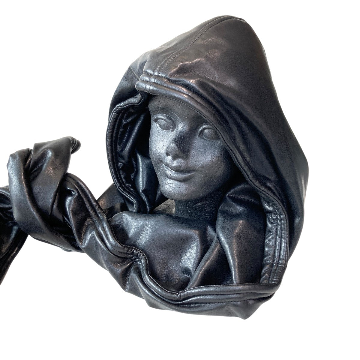 Y／project(ワイプロジェクト) WIRE LEATHER HOODフェイクレザー