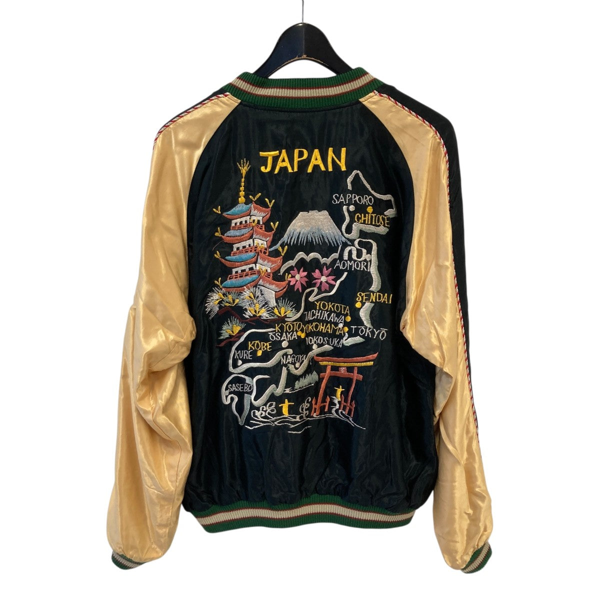 TT15542 JAPAN MAP × GOLD DRAGON TAILOR TOYO TT15542 テーラー東洋 スカジャン 
