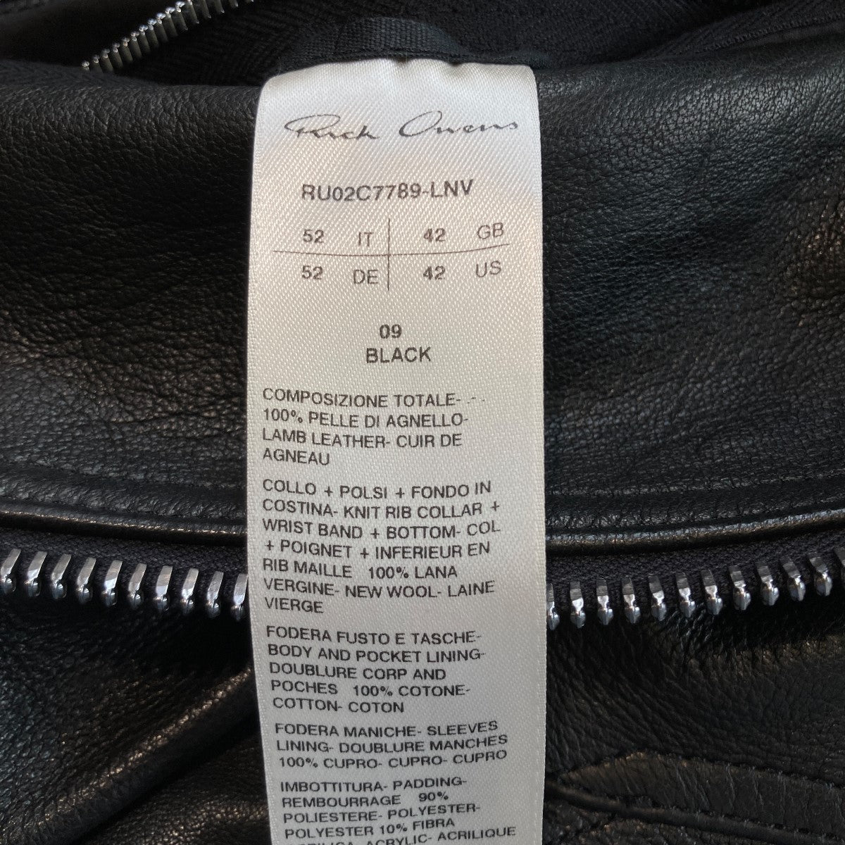RICK OWENS(リックオウエンス) 23AWLUXOR期 leather bomber