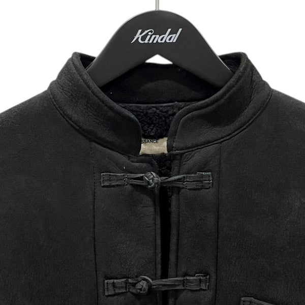 NAISSANCE(ネサーンス) ムートンチャイナジャケット ブラック サイズ M