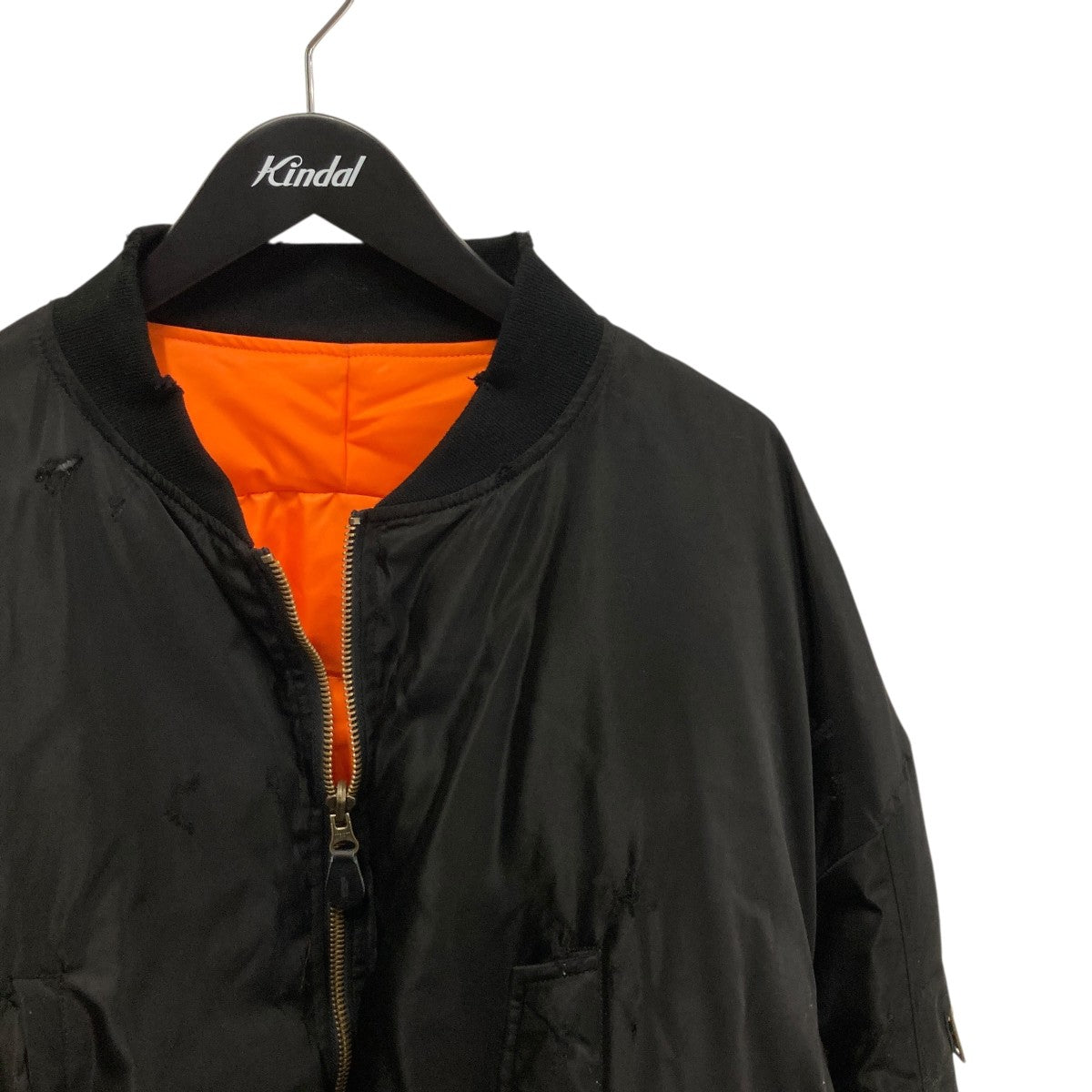 Reworked hooded bomber jacketMA-1ジャケット