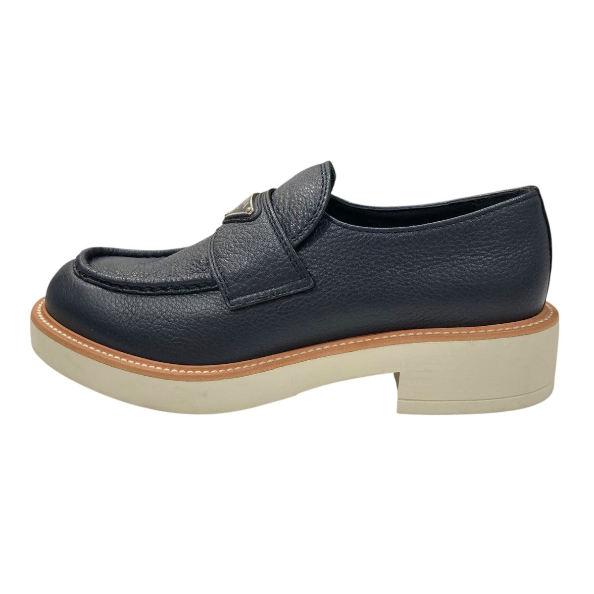 PRADA(プラダ) ローファー2DE144 2DE144 ネイビー サイズ 7 1/2