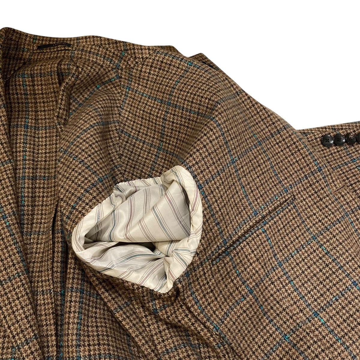 LARDINI(ラルディーニ) チェックジャケット ブラウン サイズ 44