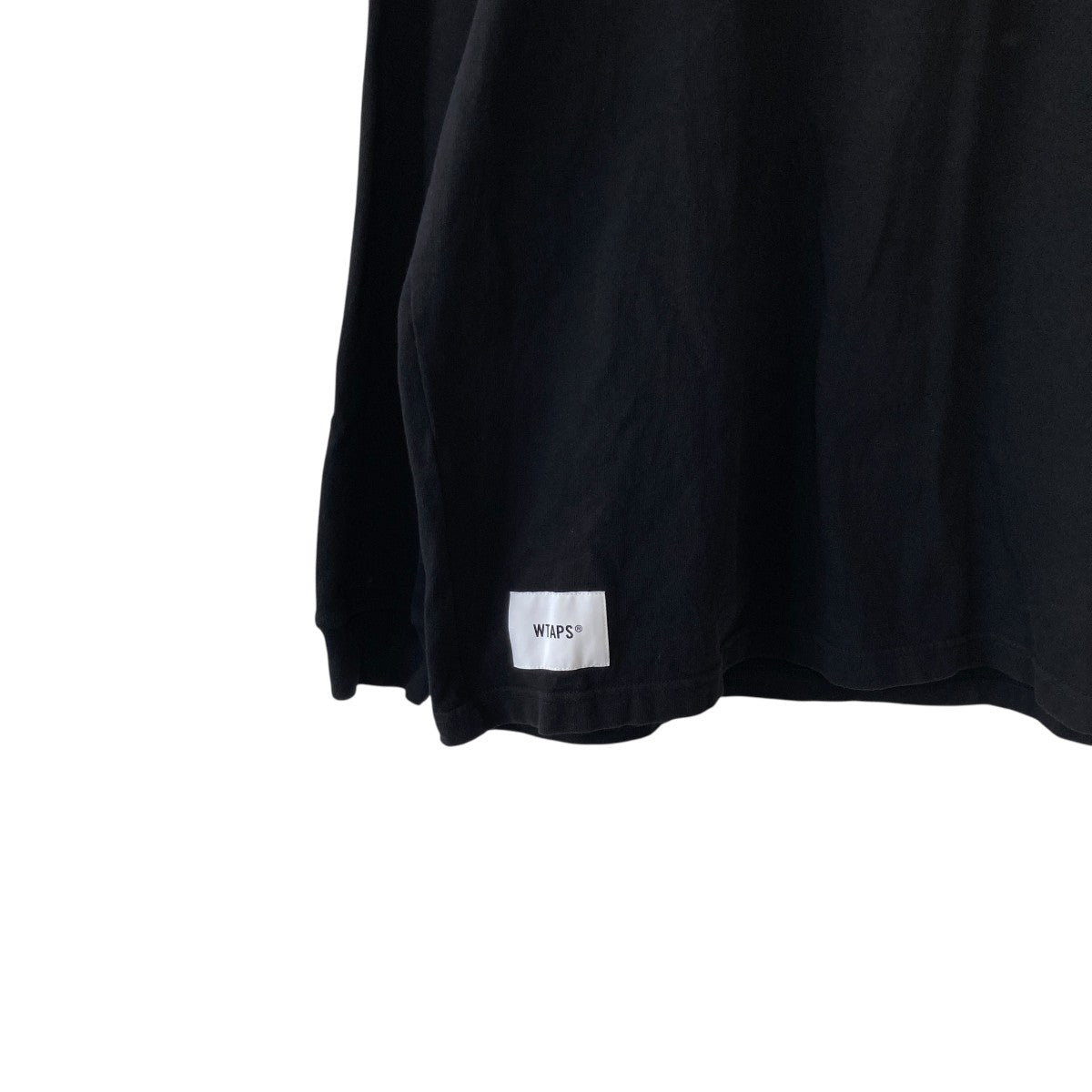 【美品!】WTAPS 20SS L/S カットソー ブラック L WTAPS ダブルタップス 24SS LIM LS COTTON 長袖Tシャツ 241ATDT