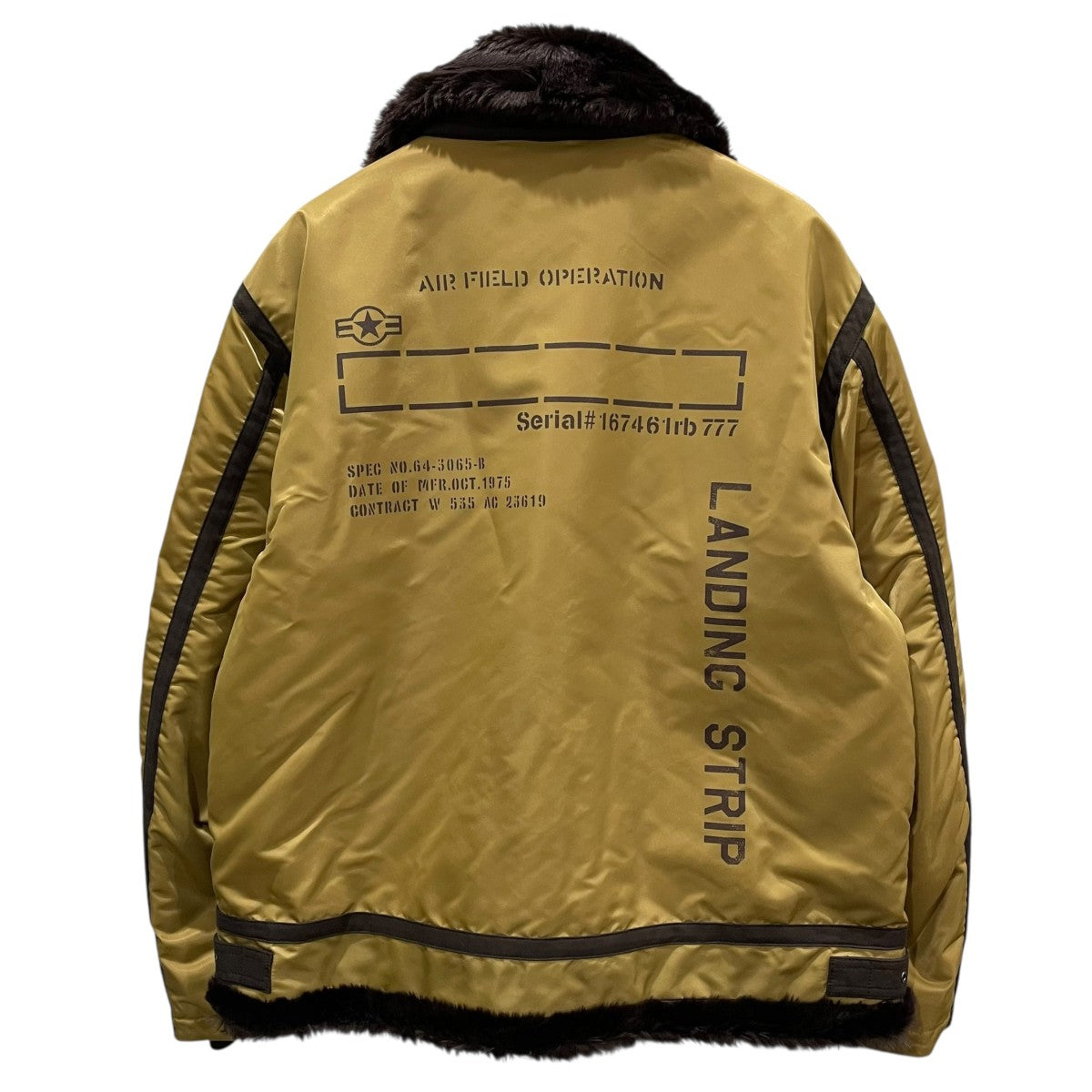 AVIREX(アビレックス) ジップアップ中綿ジャケット MULTI STENCIL