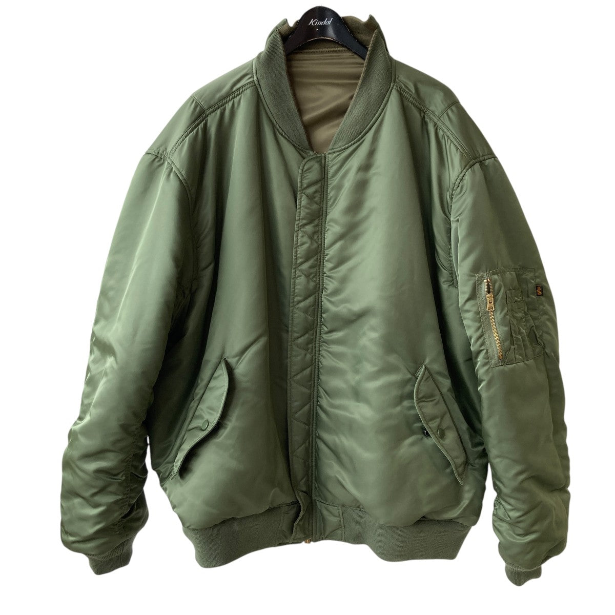 VETEMENTS×ALPHA MA-1ジャケット WSS18JA25 WSS18JA25 オリーブ