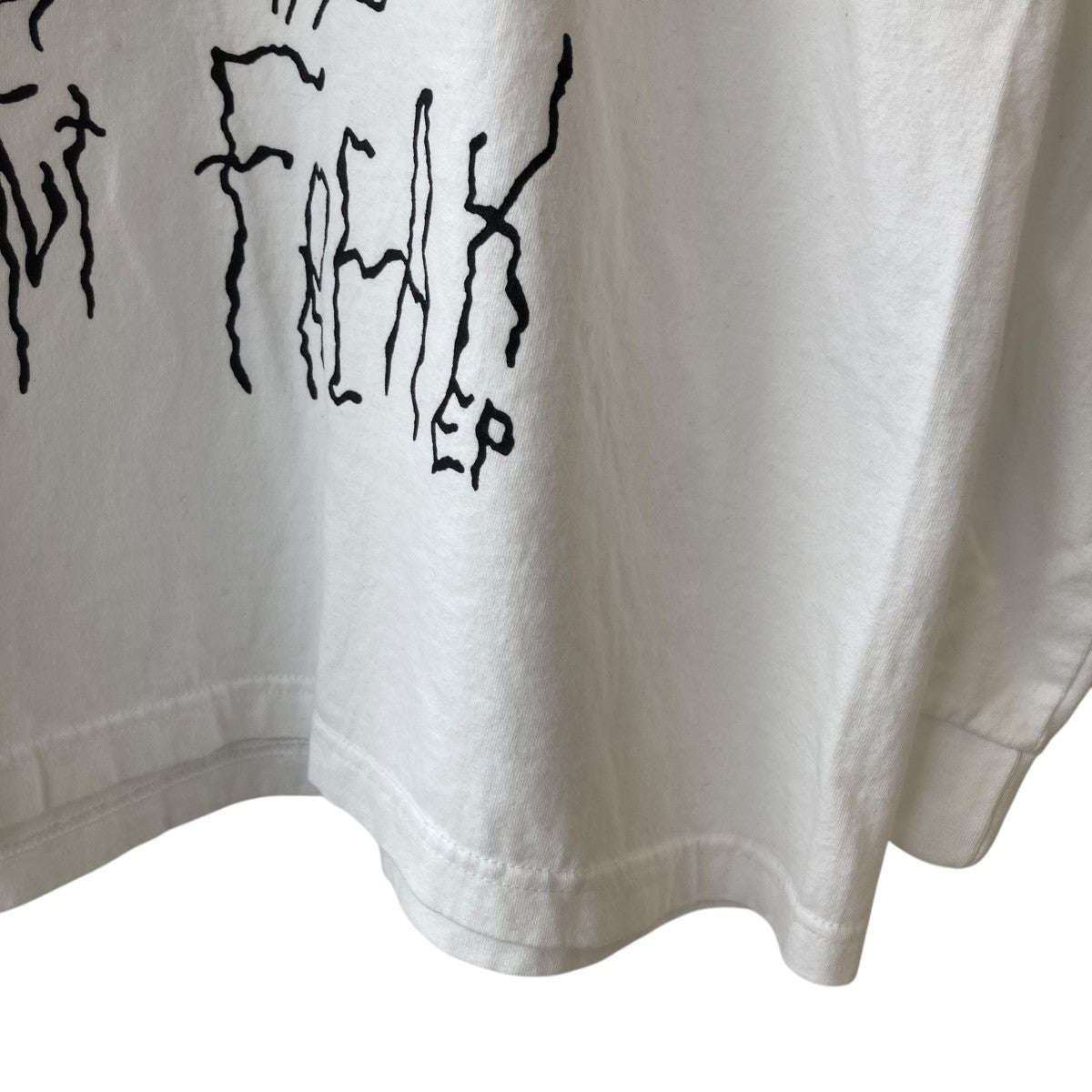 KIDILL×SKOLOCT オーバーサイズカットソー　Tシャツ　白　ホワイト KIDILL×SKOLOCT T-SHIRTS (KLSKT05) 
