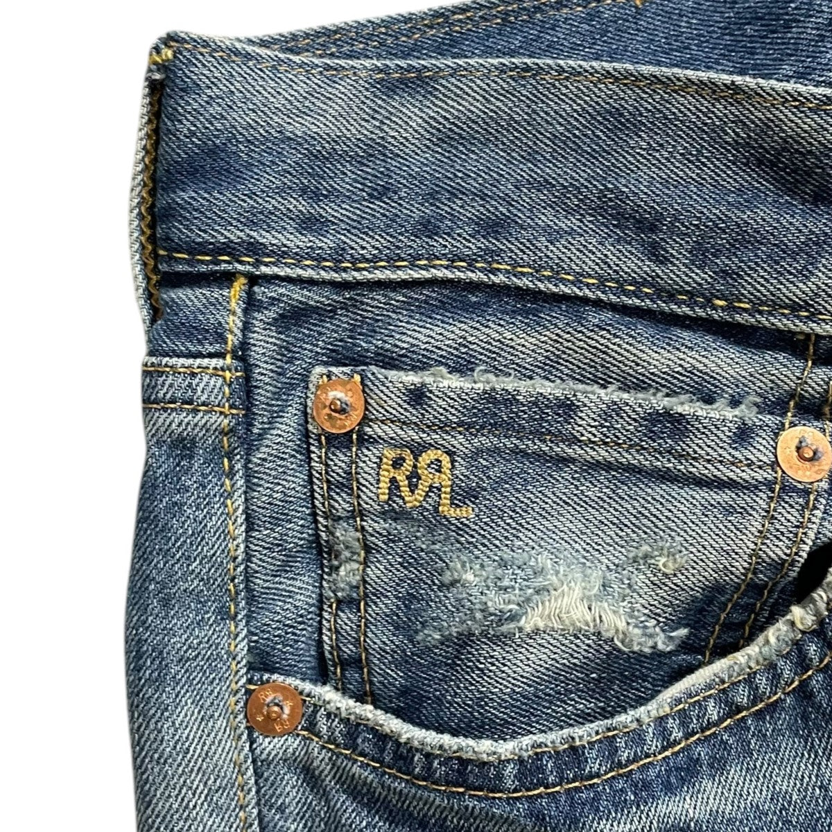 RRL ダブルアールエル デニムキャスケット ヴィンテージ加工　エイジング RRL ダブルアールエル デニムキャスケット ヴィンテージ加工