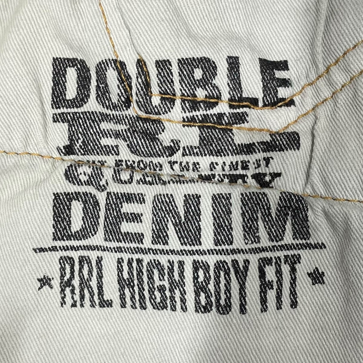RRL HIGH SLIM COWBOY ホワイトデニム　32/32 新品未使用 RRL COWBOY HIGH SLIM JEANS Vintage加工 ダブルアールエル