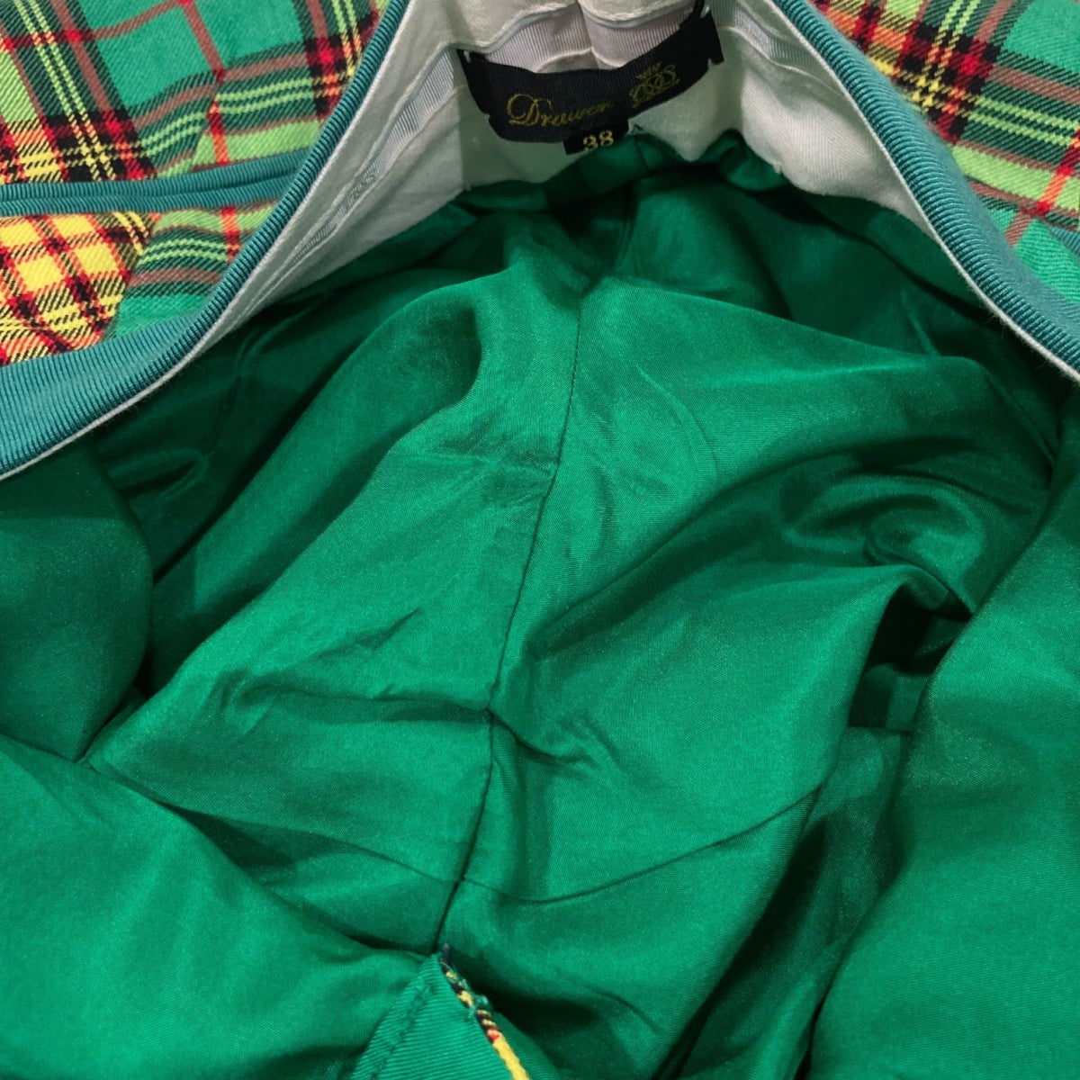 Drawer(ドゥロワー) チェックスラックスパンツ6514-236-0937 6514-236