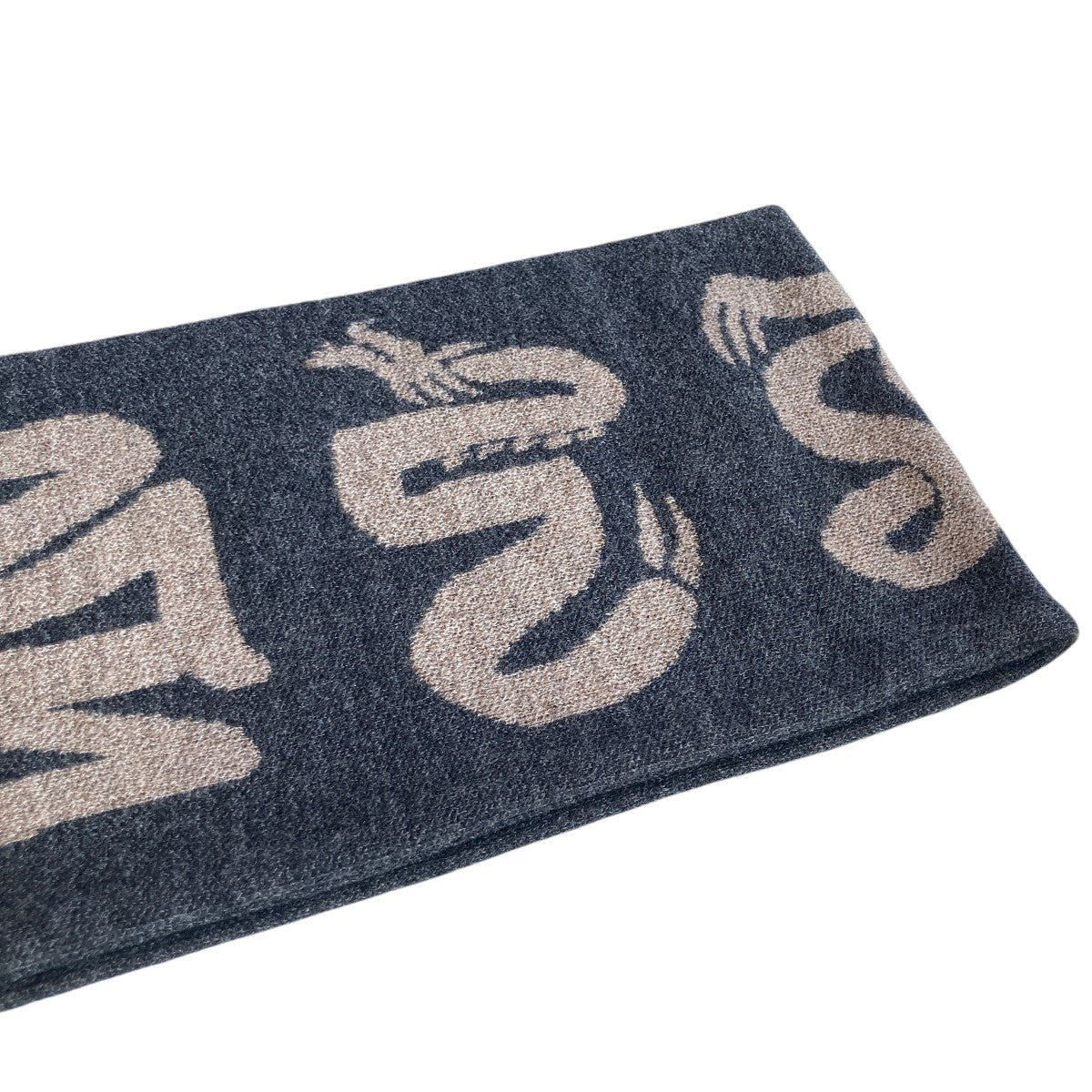 Sasquatchfabrix. / マフラー/ウール/BLK/総柄/メンズ/24AW-G0A-007/F7989// SASQUATCHfabrix．(サスクワァッチファブリックス．) GAME SCARF